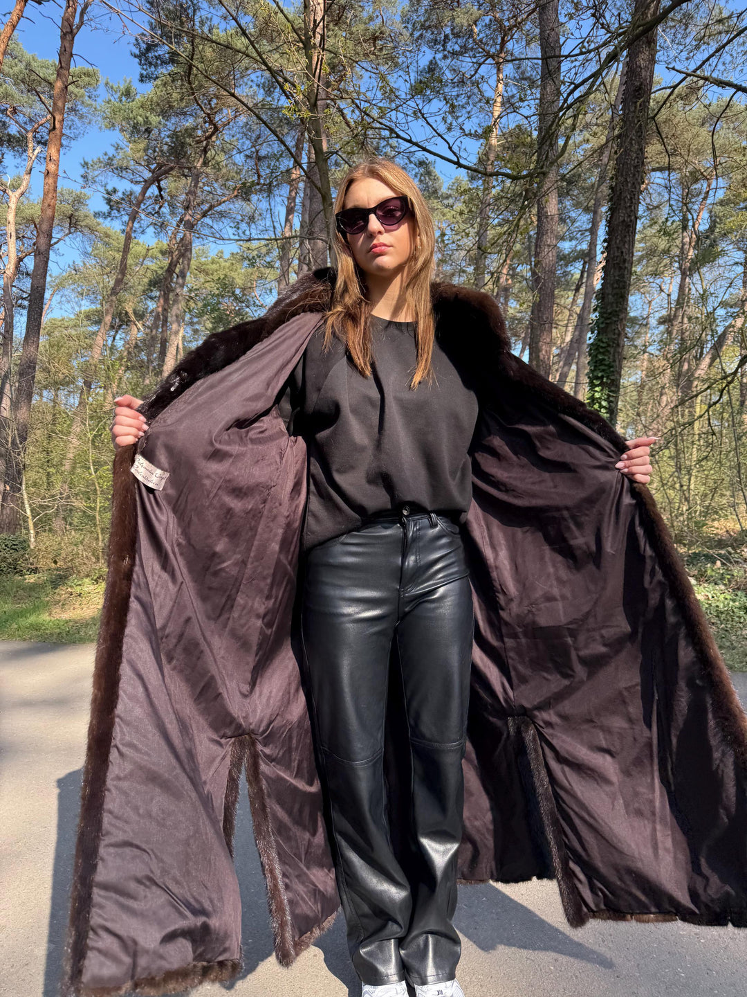 Extra Large Dark Brown Mink Coat, Long Luxury Fur Coat, Elegant Mink Fur Coat, Soft High Quality Coat, Warm & Thick Fur, Elegant Outerwear