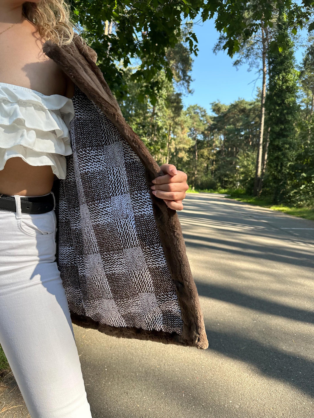 Light Brown Sheared Mink Fur Vest, Medium Size, Women's Luxury Mink Vest, Soft and Thick Genuine Mink Fur, Elegant and Stylish Outerwear