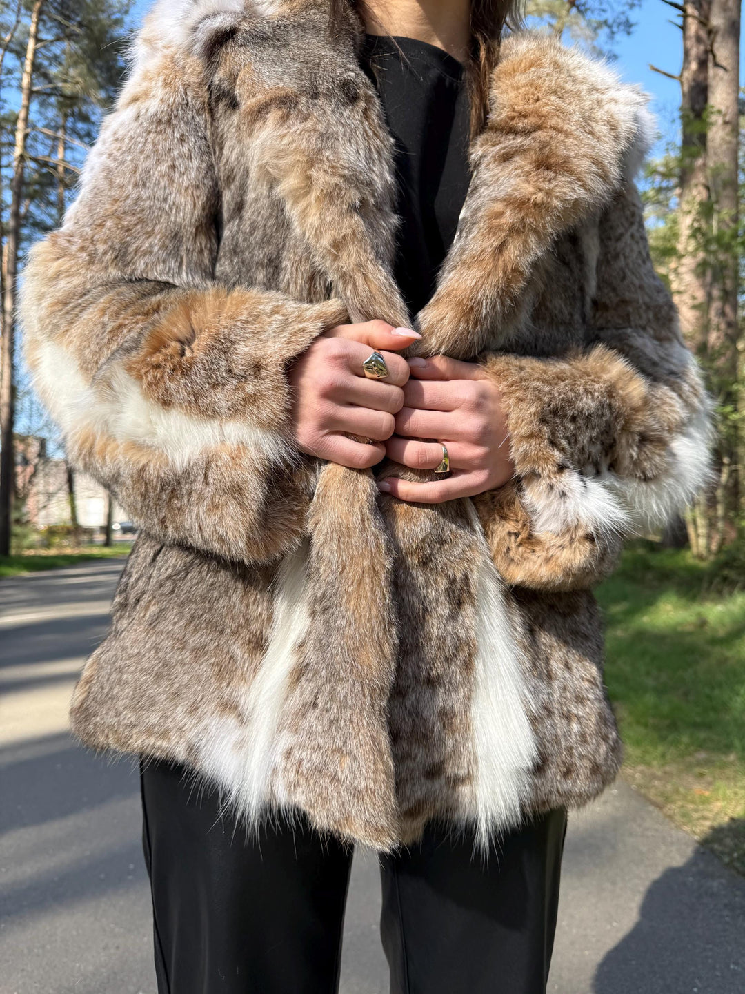 Lynx Fur Jacket, real fur jacket, Size M, Luxury fur coat, High Quality Lynx Fur, rare lynx Fur Coat, Premium Rare Find, real fur coat, lynx
