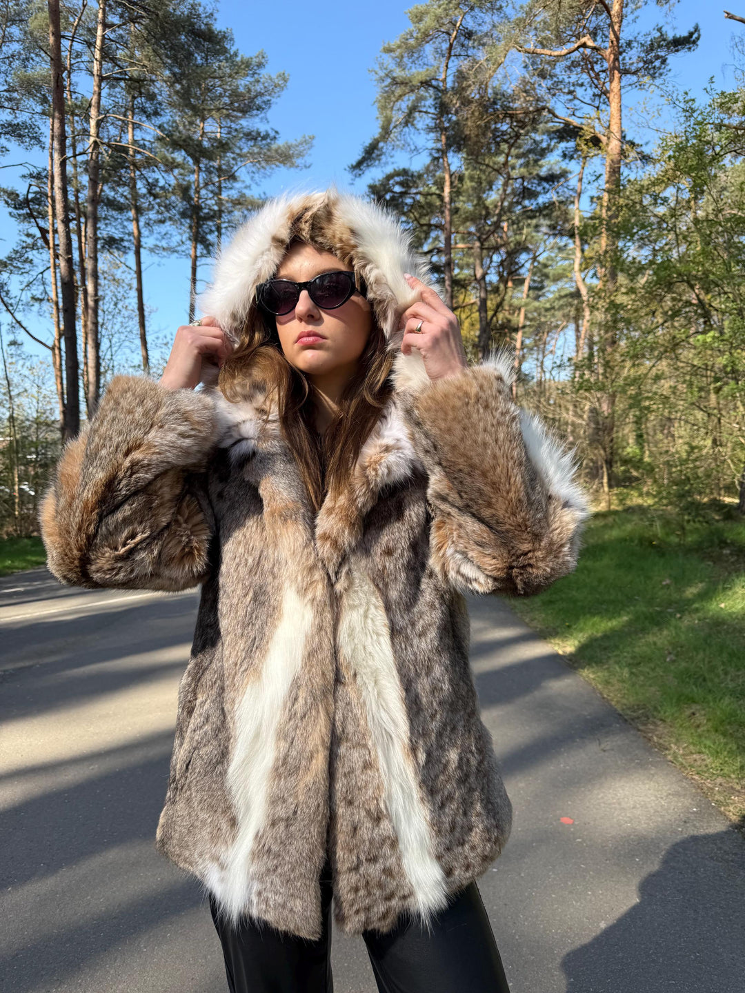 Lynx Fur Jacket, real fur jacket, Size M, Luxury fur coat, High Quality Lynx Fur, rare lynx Fur Coat, Premium Rare Find, real fur coat, lynx