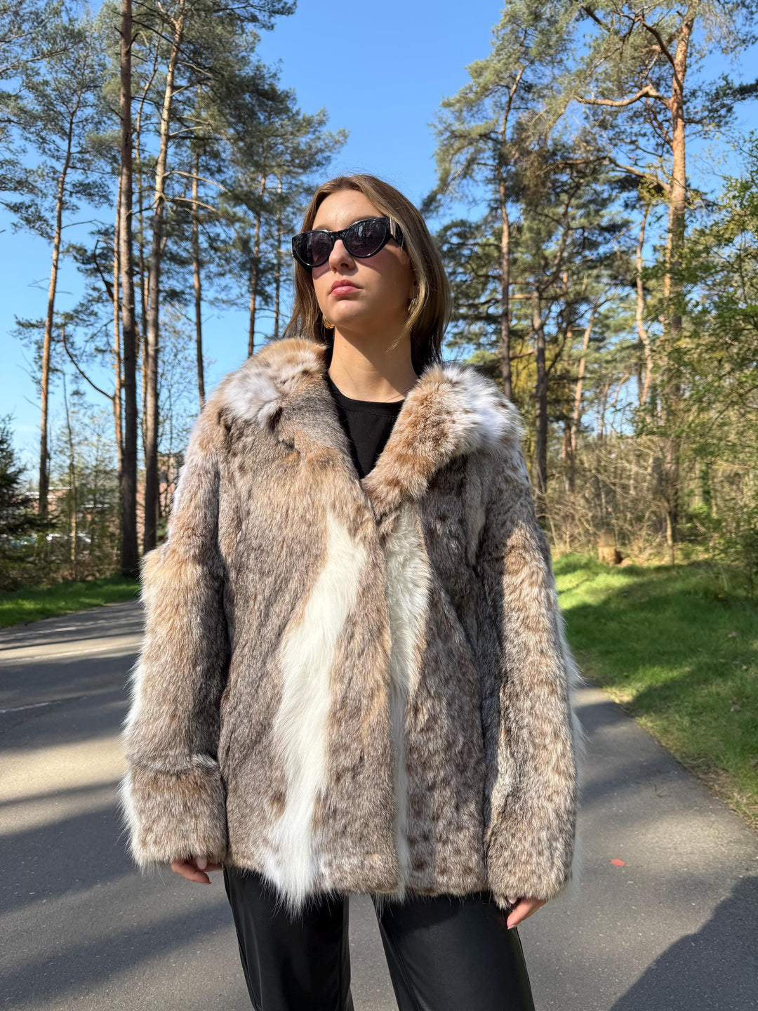 Lynx Fur Jacket, real fur jacket, Size M, Luxury fur coat, High Quality Lynx Fur, rare lynx Fur Coat, Premium Rare Find, real fur coat, lynx