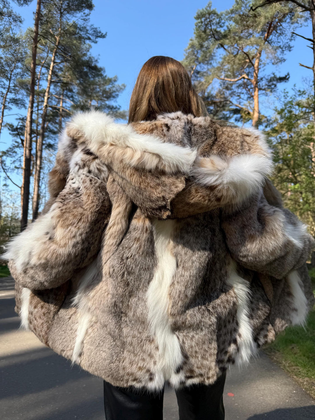 Lynx Fur Jacket, real fur jacket, Size M, Luxury fur coat, High Quality Lynx Fur, rare lynx Fur Coat, Premium Rare Find, real fur coat, lynx