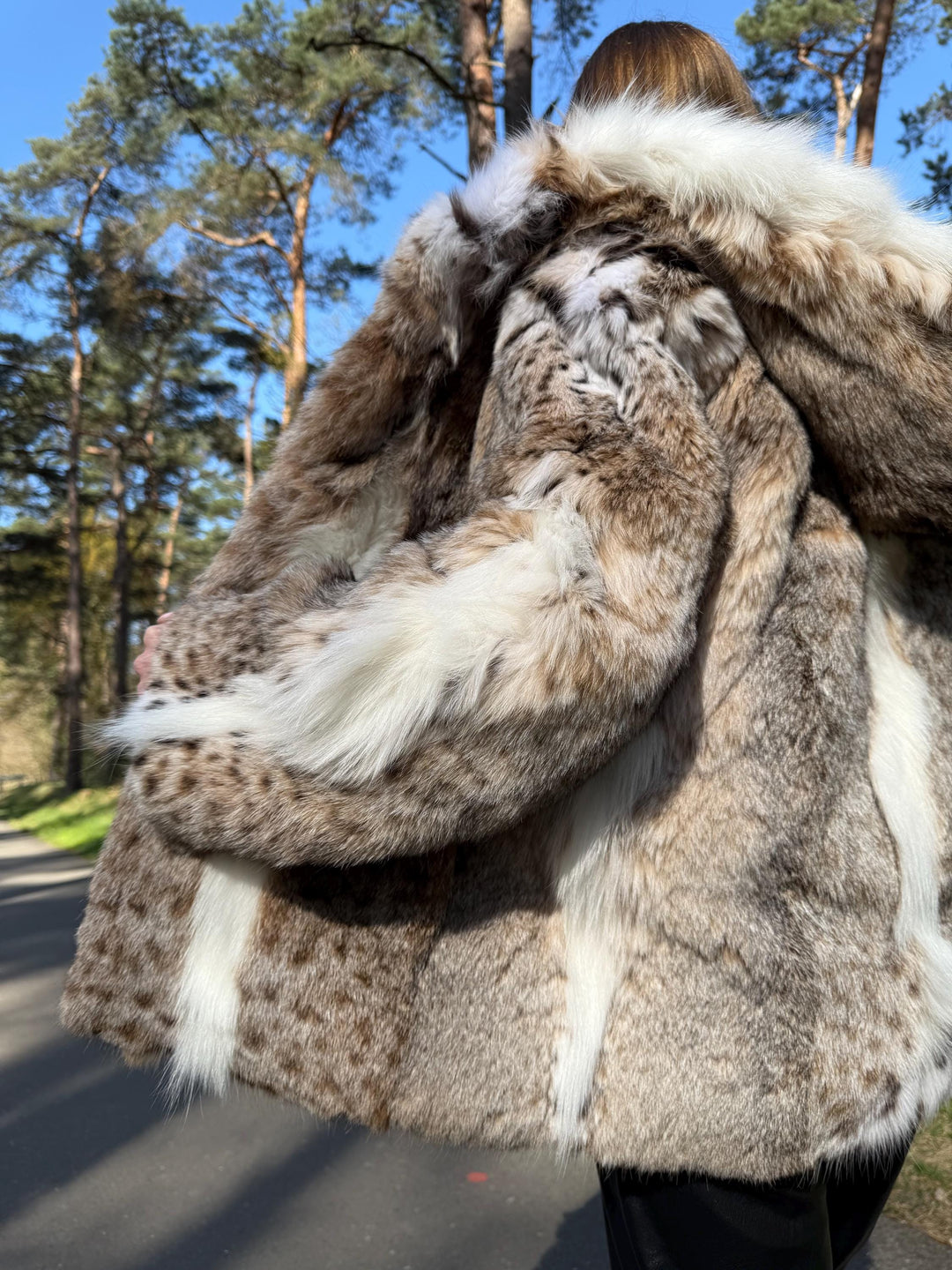 Lynx Fur Jacket, real fur jacket, Size M, Luxury fur coat, High Quality Lynx Fur, rare lynx Fur Coat, Premium Rare Find, real fur coat, lynx