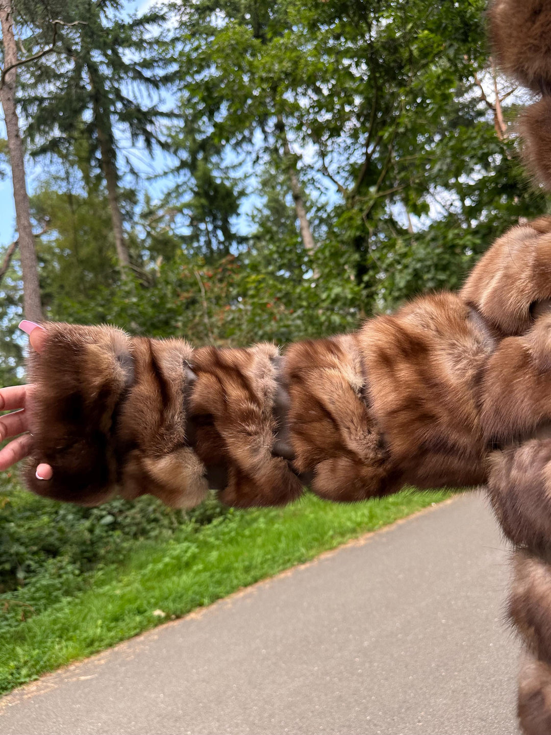 Handmade Sable Fur Jacket - Medium Size, Crafted with Premium Sable Head Fur Pieces for a Unique and Luxurious Fashion Statement, Sable Fur