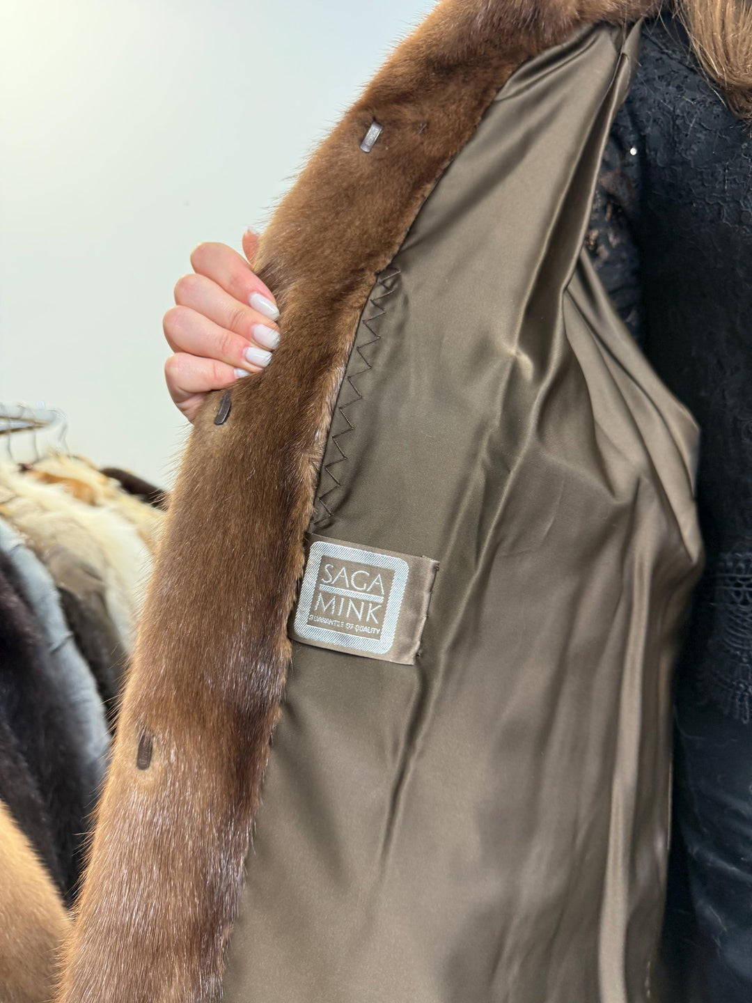 Saga Mink Fur Coat, XXL Size, Vintage Fur Coat, Mink Coat, Pastel Mink Coat, Real Fur Coat, Women's Fur Coat, Mink Fur, Thick Mink Fur Coat