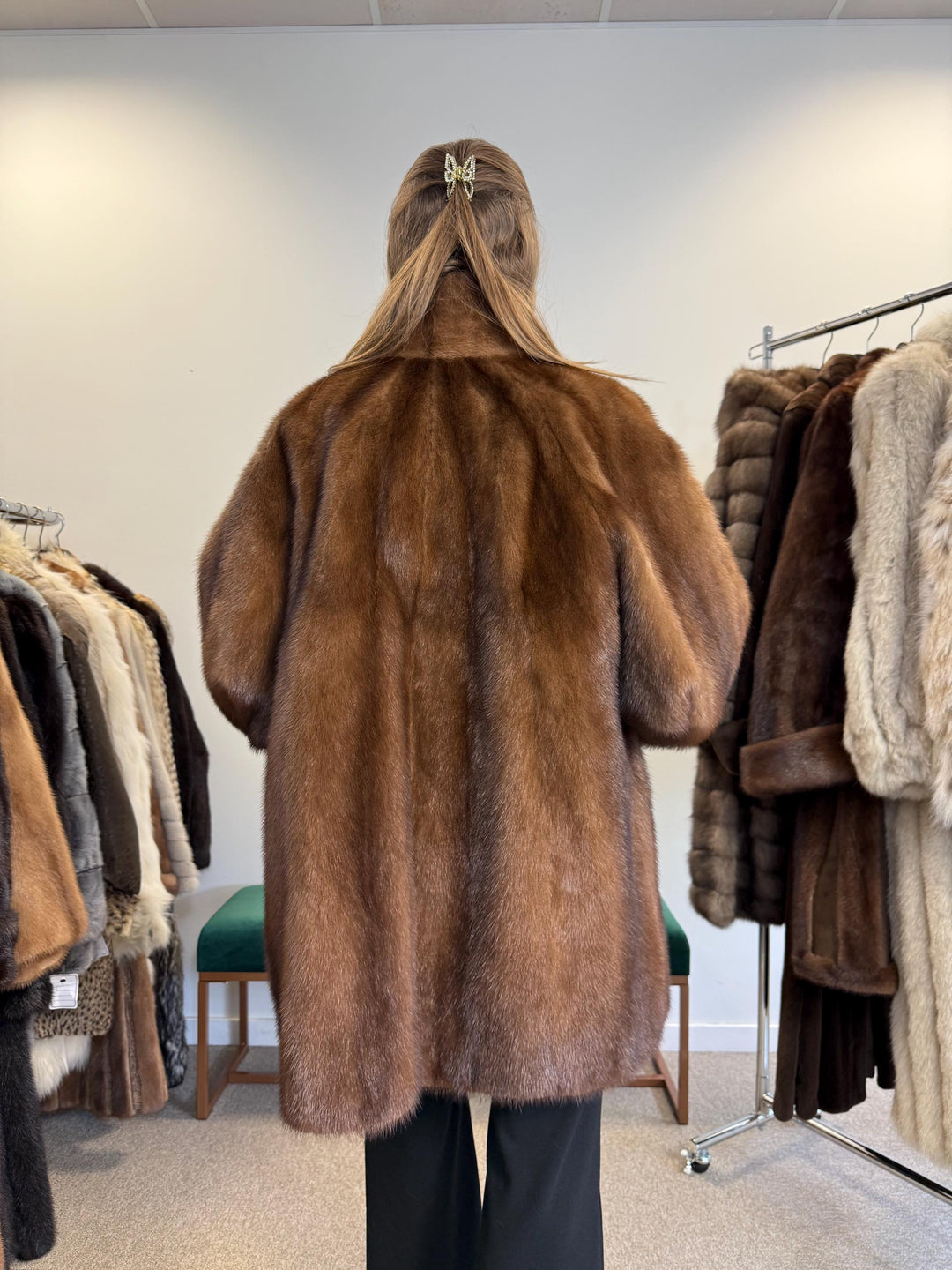Saga Mink Fur Coat, XXL Size, Vintage Fur Coat, Mink Coat, Pastel Mink Coat, Real Fur Coat, Women's Fur Coat, Mink Fur, Thick Mink Fur Coat