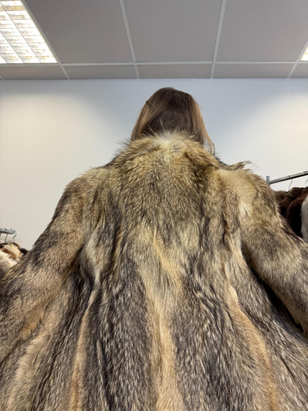 Coyote Fur Jacket, Medium Size, Real Fur Jacket, Women's Fur Jacket, Real Coyote Fur, Coyote Jacket, Vintage Fur Coat, Women's Vintage Coat
