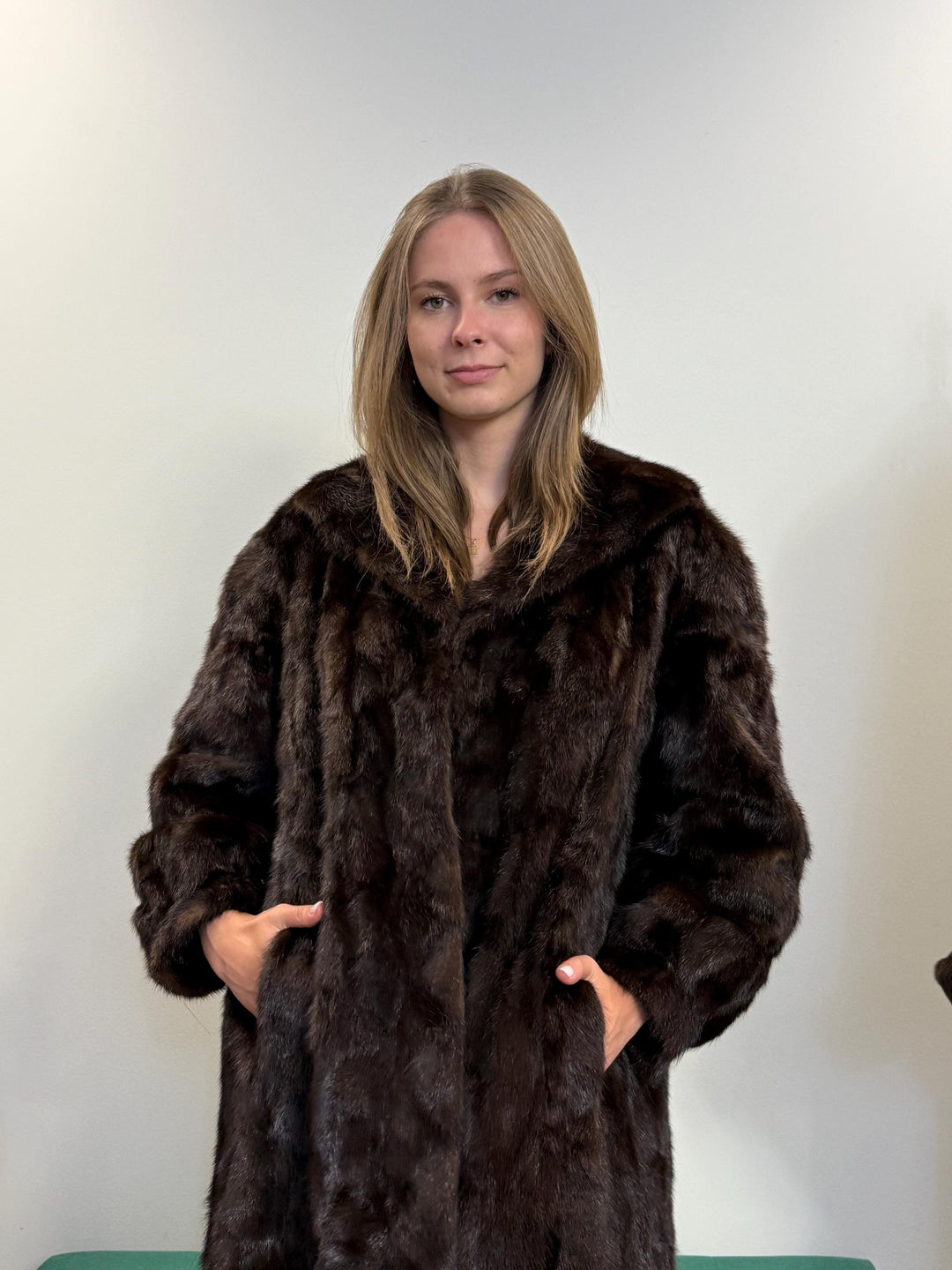 Thick Mink Fur Coat, M/L Size, Brown Mink Fur Coat, Fur Coat, Real Fur Coat, Women's Fur Coat, Vintage Fur Coat, Real Mink Coat, Brown Mink