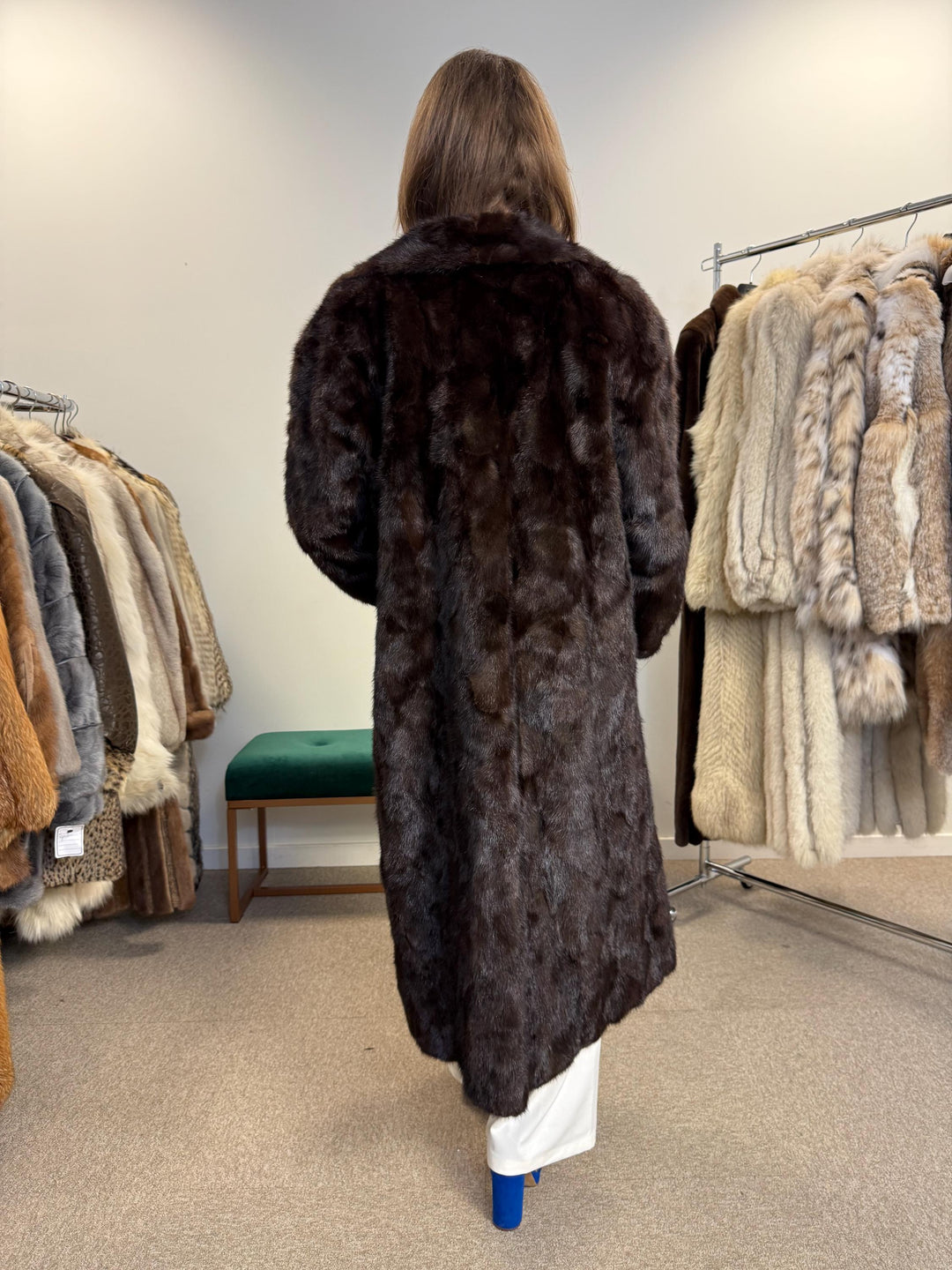 Thick Mink Fur Coat, M/L Size, Brown Mink Fur Coat, Fur Coat, Real Fur Coat, Women's Fur Coat, Vintage Fur Coat, Real Mink Coat, Brown Mink