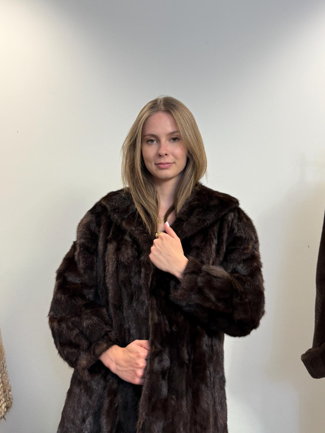 Thick Mink Fur Coat, M/L Size, Brown Mink Fur Coat, Fur Coat, Real Fur Coat, Women's Fur Coat, Vintage Fur Coat, Real Mink Coat, Brown Mink