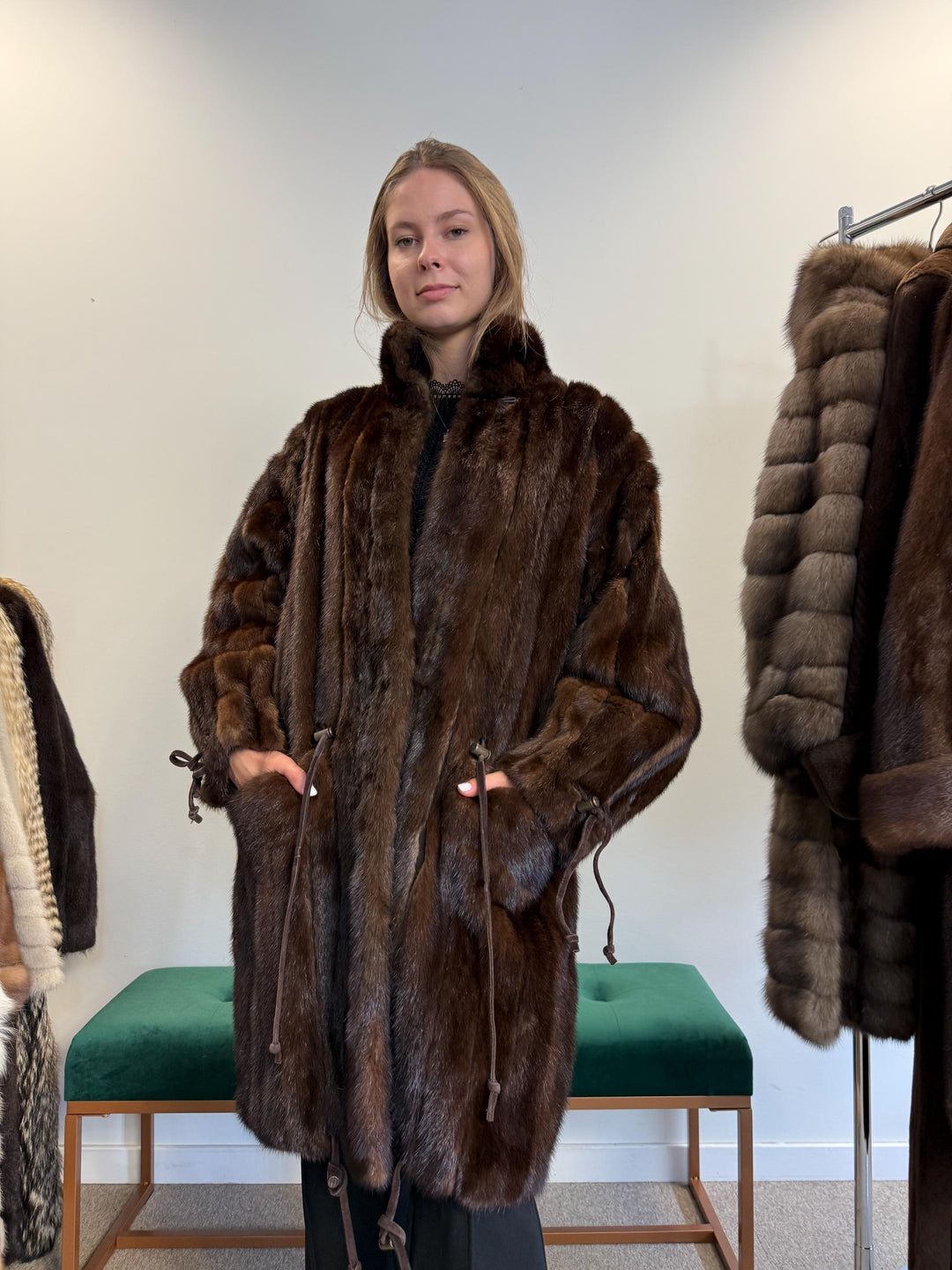 Brown Mink Coat, Large Size, Fur Coat, Real Fur Coat, Women's Fur Coat, Mink Fur Coat, Brown Mink Fur, Real Mink Fur Coat, Thick Brown Mink