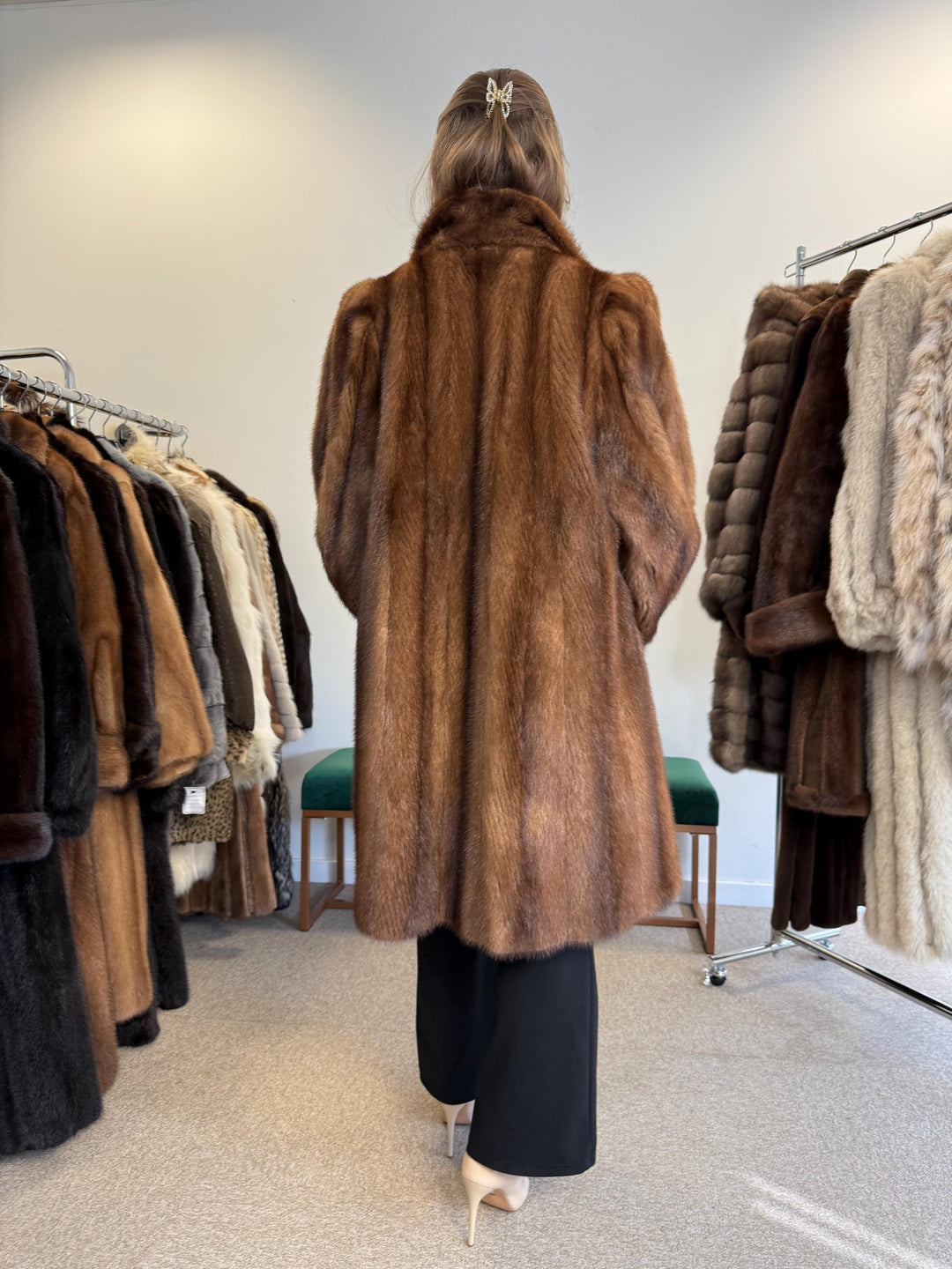 Light Brown Mink Coat, Medium Size, Fur Coat, Real Fur Coat, Women's Fur Coat, Mink Fur Coat, Brown Mink Fur, Real Mink Fur Coat, Thick Mink