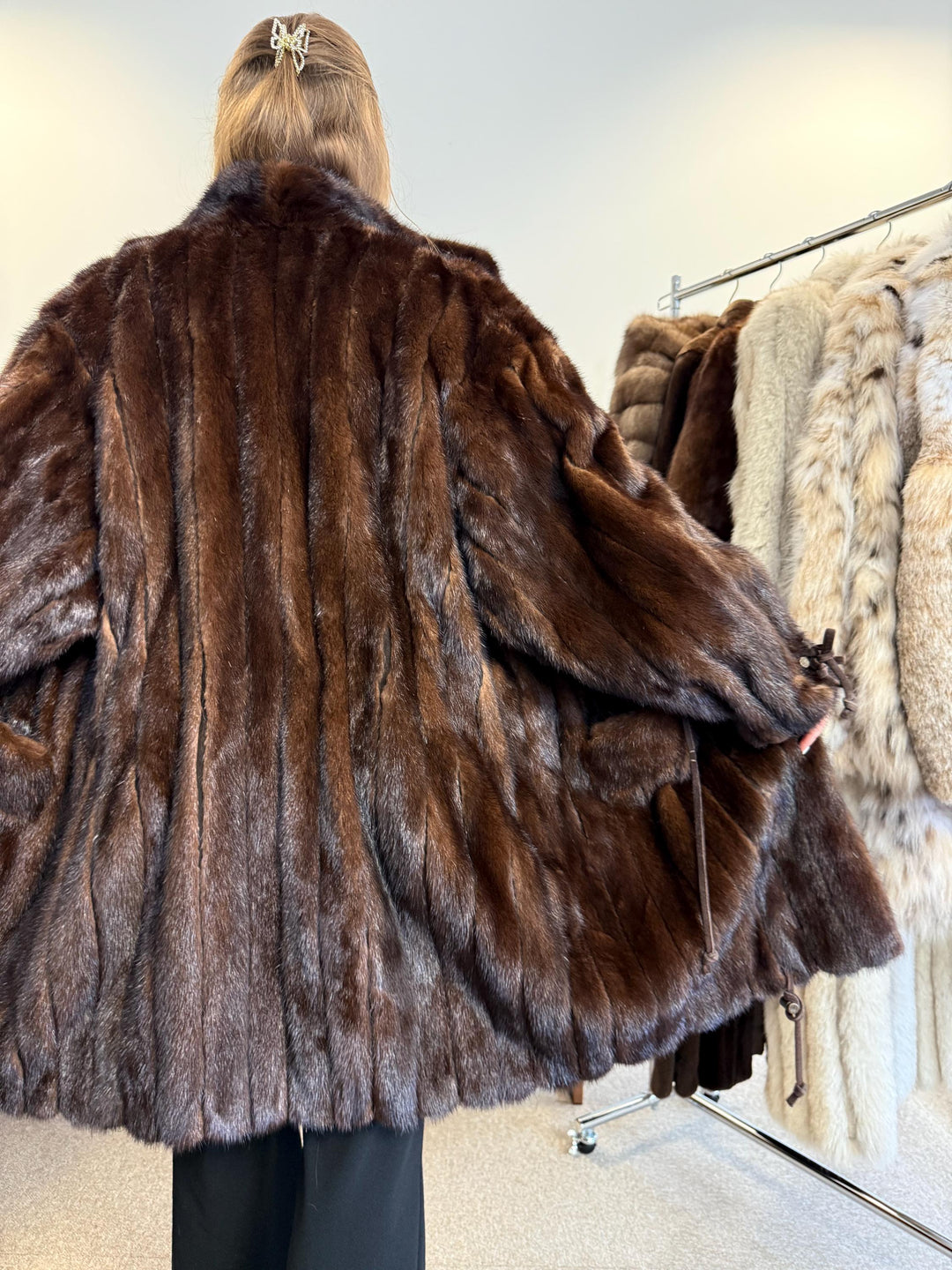 Brown Mink Coat, Large Size, Fur Coat, Real Fur Coat, Women's Fur Coat, Mink Fur Coat, Brown Mink Fur, Real Mink Fur Coat, Thick Brown Mink