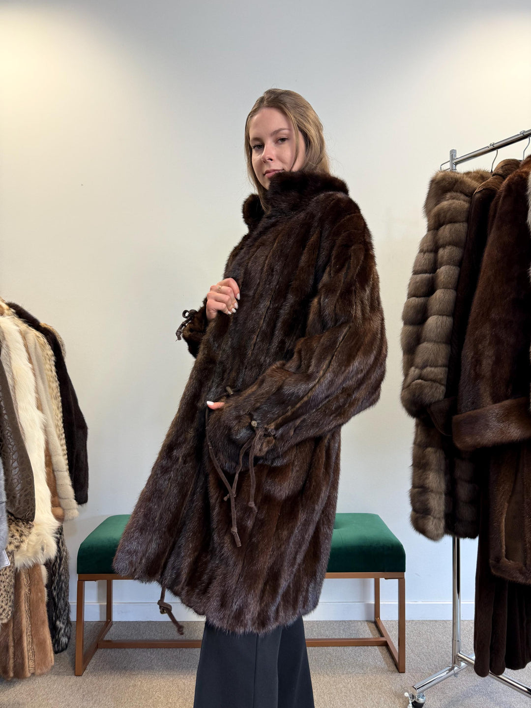 Brown Mink Coat, Large Size, Fur Coat, Real Fur Coat, Women's Fur Coat, Mink Fur Coat, Brown Mink Fur, Real Mink Fur Coat, Thick Brown Mink