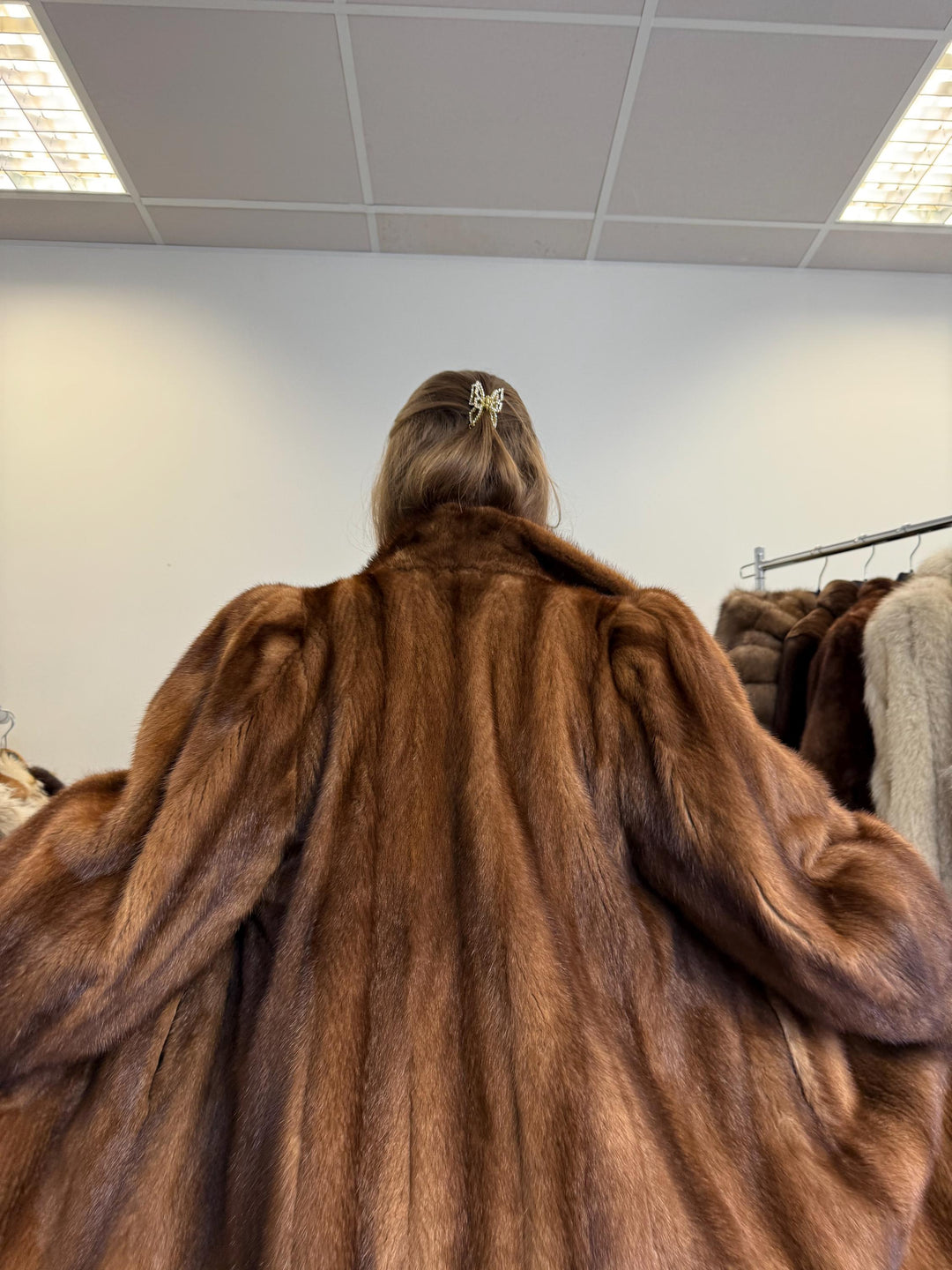 Light Brown Mink Coat, Medium Size, Fur Coat, Real Fur Coat, Women's Fur Coat, Mink Fur Coat, Brown Mink Fur, Real Mink Fur Coat, Thick Mink