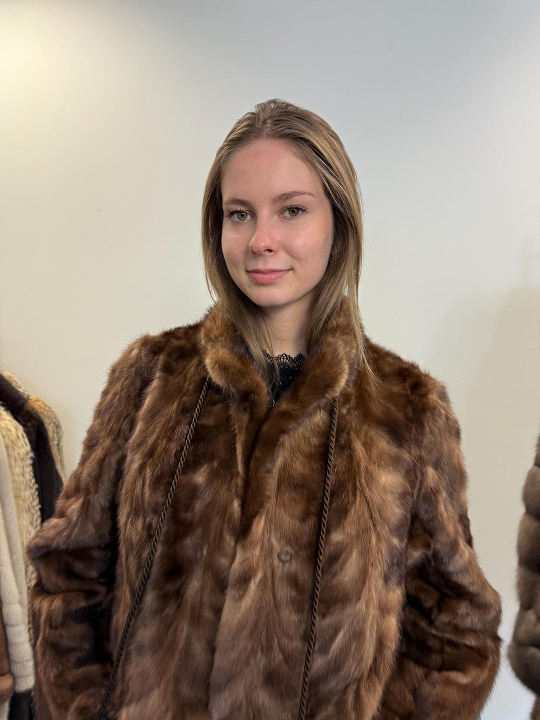Mink Jacket Light Brown, XL Size, Mink Fur Jacket, Brown Mink Jacket, Women's Fur Coat, Vintage Fur Coat, Real Fur Coat, Pastel Mink, Mink