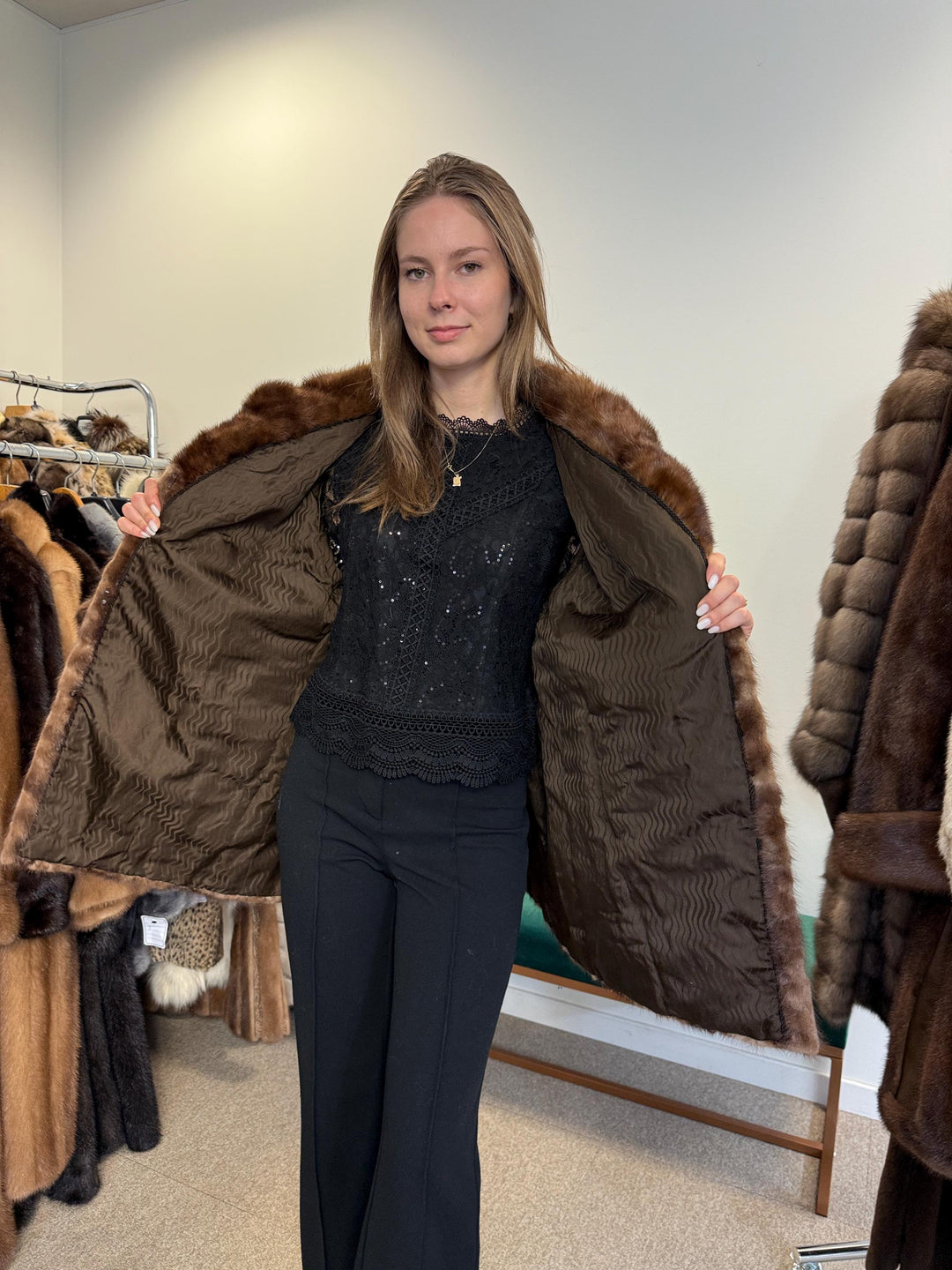 Mink Jacket Light Brown, XL Size, Mink Fur Jacket, Brown Mink Jacket, Women's Fur Coat, Vintage Fur Coat, Real Fur Coat, Pastel Mink, Mink
