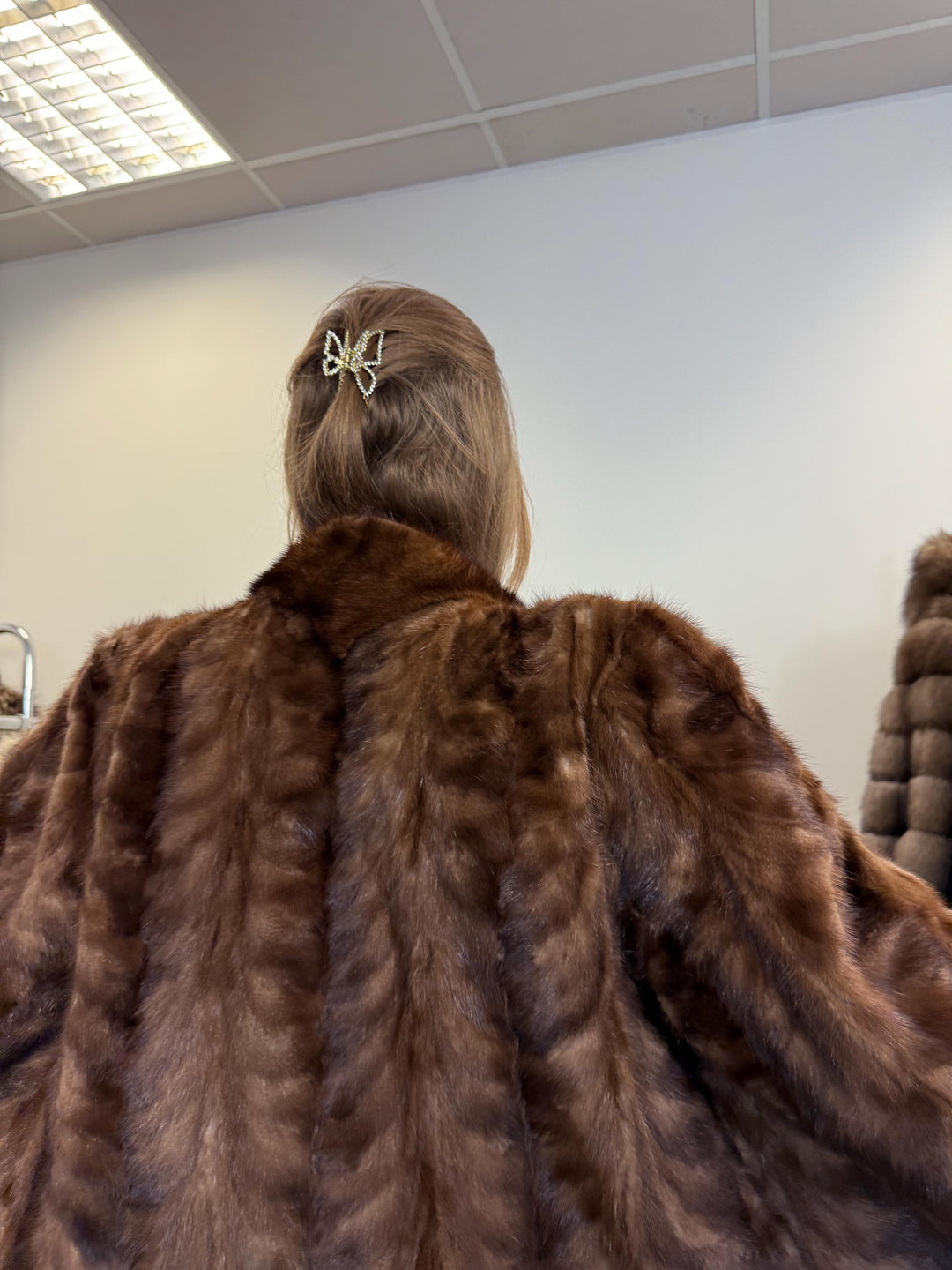 Mink Jacket Light Brown, XL Size, Mink Fur Jacket, Brown Mink Jacket, Women's Fur Coat, Vintage Fur Coat, Real Fur Coat, Pastel Mink, Mink