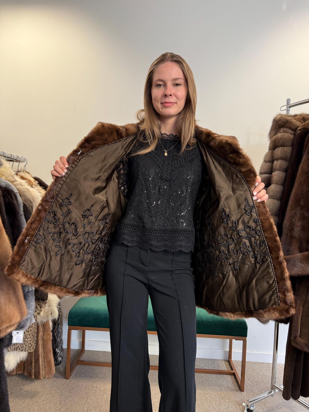 Pastel Brown Mink Jacket, XL Size, Mink Fur Jacket, Brown Mink Jacket, Women's Fur Coat, Vintage Fur Coat, Real Fur Coat, Pastel Mink, Mink