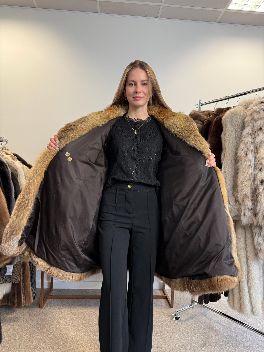 Red Fox Fur Coat, XXL Size, Fox Fur Coat, Red Fox Coat, Thick Fox Fur Coat, Vintage Fur Coat, Red Fox Fur Jacket, Women's Fur Coat, Fox Fur