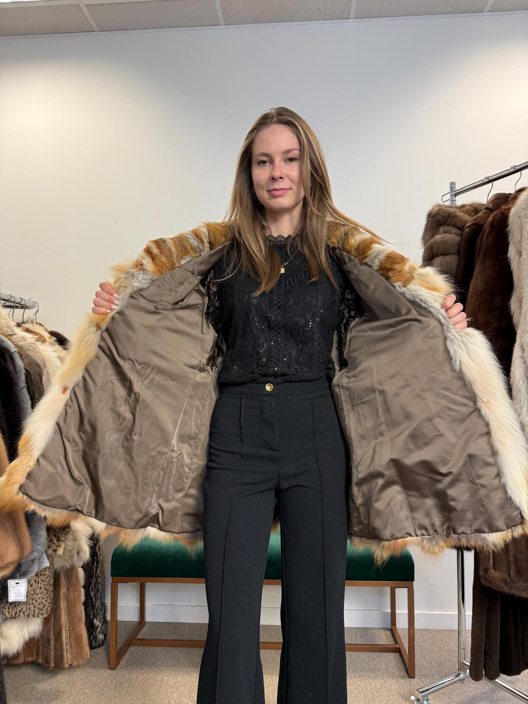 Red Fox Fur Jacket, Large Size, Red Fox Jacket, Fox Fur Jacket, Real Fox Fur Coat, Vintage Fur Coat, Red Fox Coat, Short Fur Coat, Fox Coat