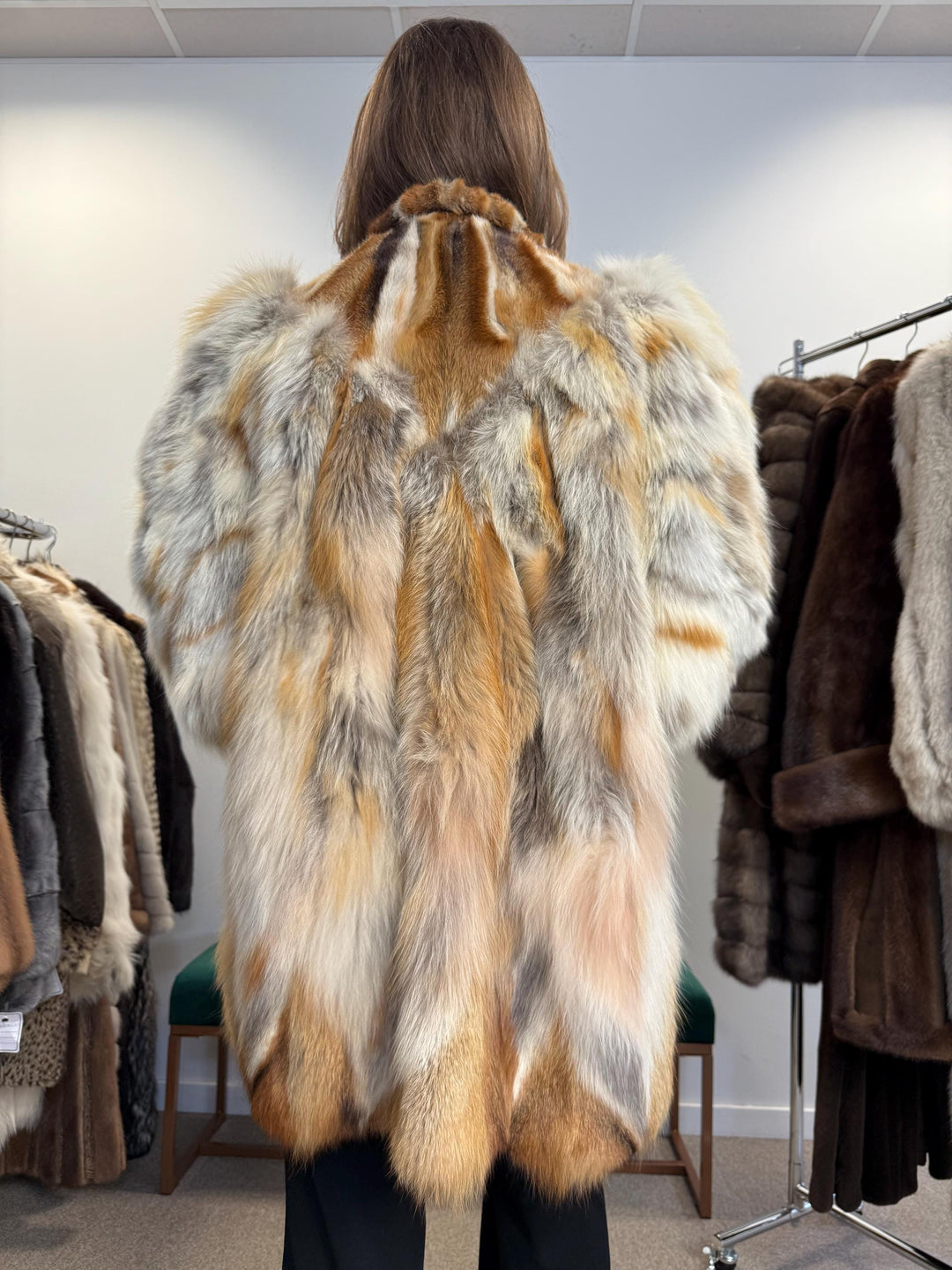 Red Fox Fur Jacket, Large Size, Red Fox Jacket, Fox Fur Jacket, Real Fox Fur Coat, Vintage Fur Coat, Red Fox Coat, Short Fur Coat, Fox Coat