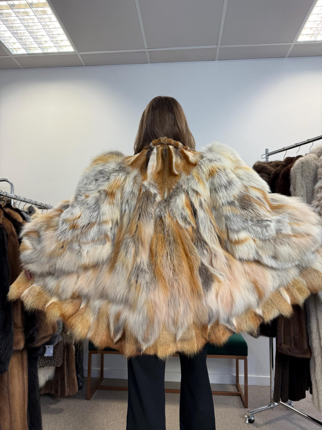 Red Fox Fur Jacket, Large Size, Red Fox Jacket, Fox Fur Jacket, Real Fox Fur Coat, Vintage Fur Coat, Red Fox Coat, Short Fur Coat, Fox Coat