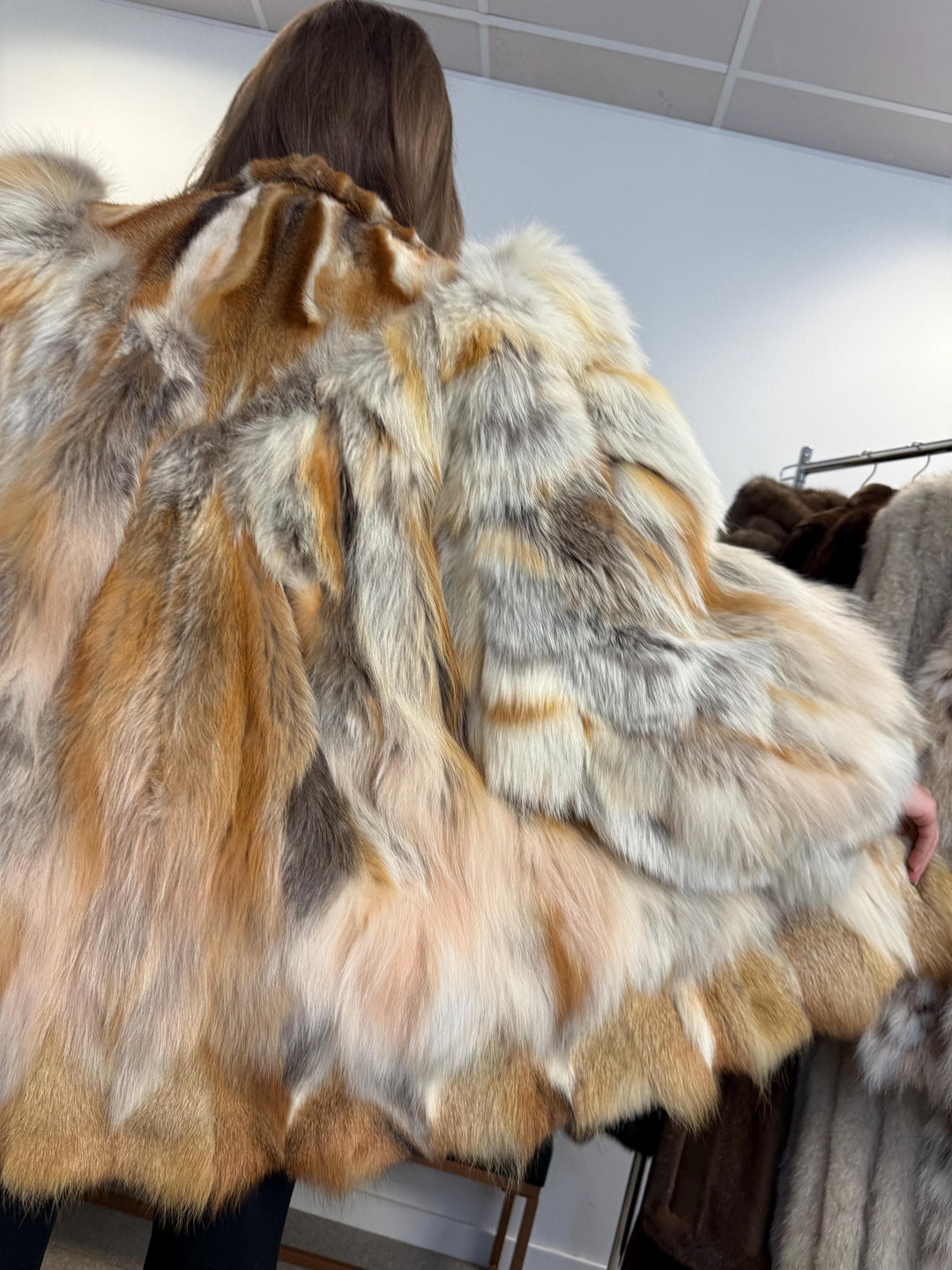 Red Fox Fur Jacket, Large Size, Red Fox Jacket, Fox Fur Jacket, Real Fox Fur Coat, Vintage Fur Coat, Red Fox Coat, Short Fur Coat, Fox Coat