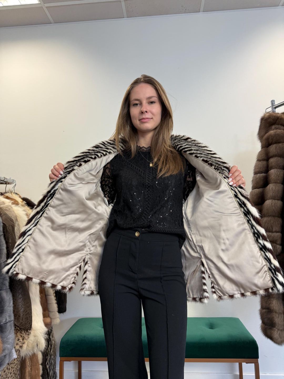 Cross Mink Fur Jacket, Medium Size, White Mink Fur Jacket, Mink Fur Jacket, Real Fur Jacket, Real Mink Fur, Mink Fur Coat, Vintage Fur Coat
