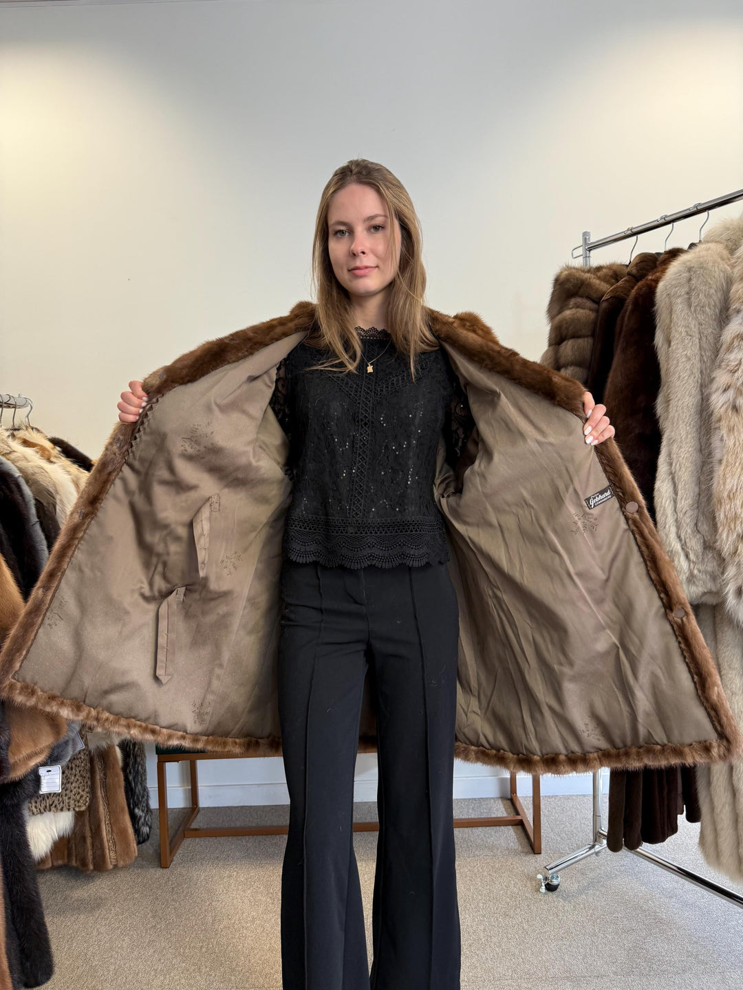 Light Brown Mink Coat, XL Size, Mink Fur Coat, Brown Mink Coat, Womens Fur Coat, Vintage Fur Coat, Real Fur Coat, Pastel Mink Coat, Mink Fur