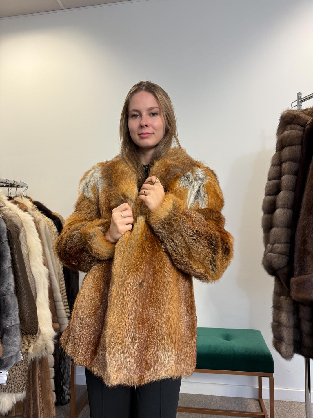 Red Fox Jacket, Small Size, Red Fox Fur Jacket, Fox Fur Jacket, Real Fox Fur Jacket, Vintage Fur Jacket, Red Fox Fur, Soft Fox Fur Jacket