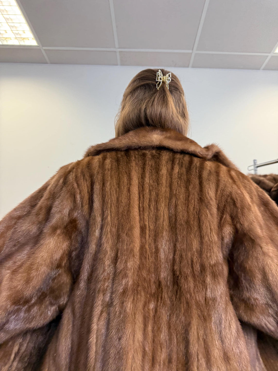 Light Brown Mink Coat, XL Size, Mink Fur Coat, Brown Mink Coat, Womens Fur Coat, Vintage Fur Coat, Real Fur Coat, Pastel Mink Coat, Mink Fur