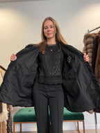 Black Astrakhan Fur Vest, Size XL/XXL