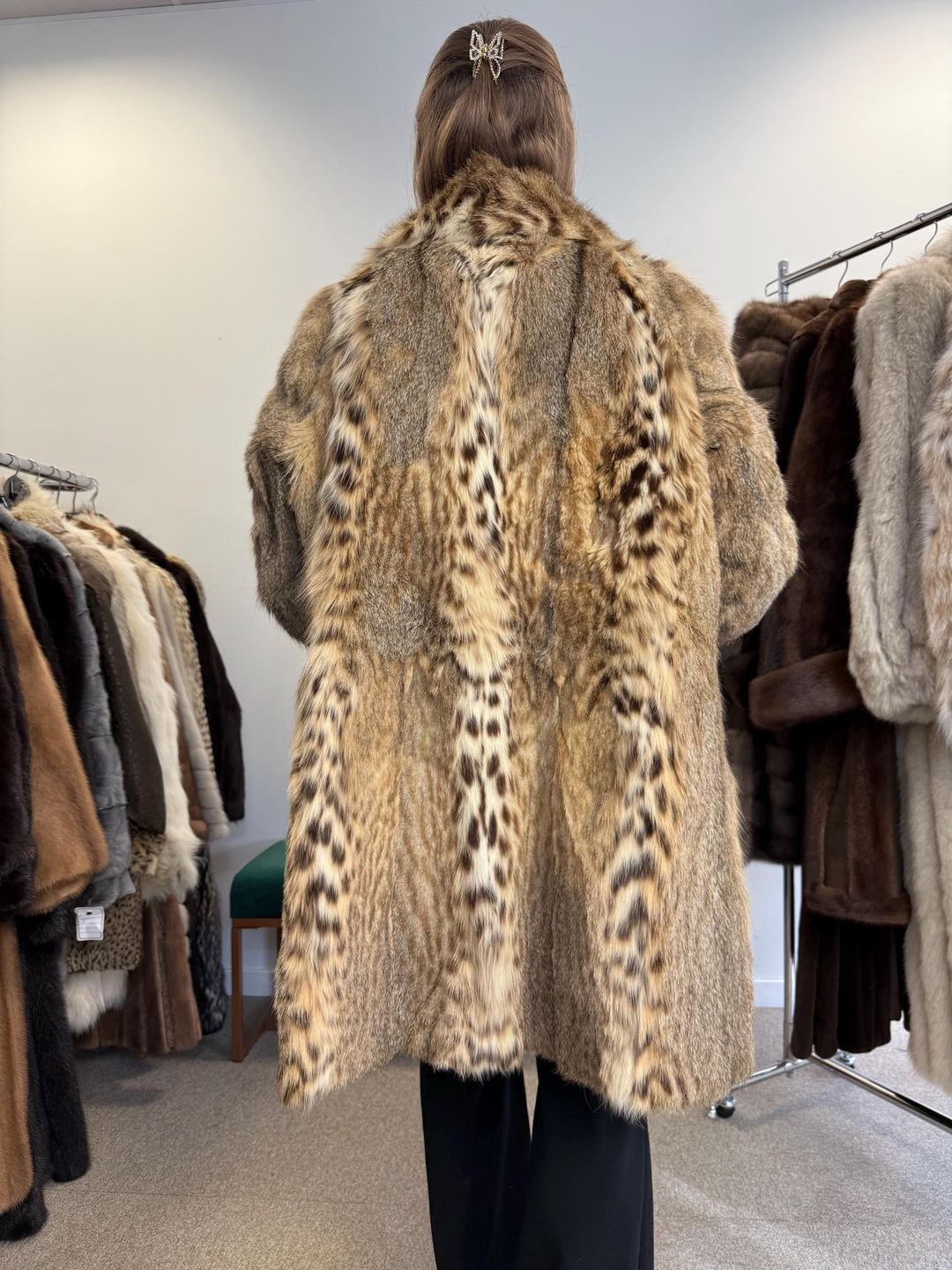 Lynx Fur Coat, XL Size, Vintage Fur Coat, Real Lynx Coat, Lynx Fur, Fur Coat, Real Fur Coat, Lynx Fur Coat, Lynx Coat, Women's Fur Coat