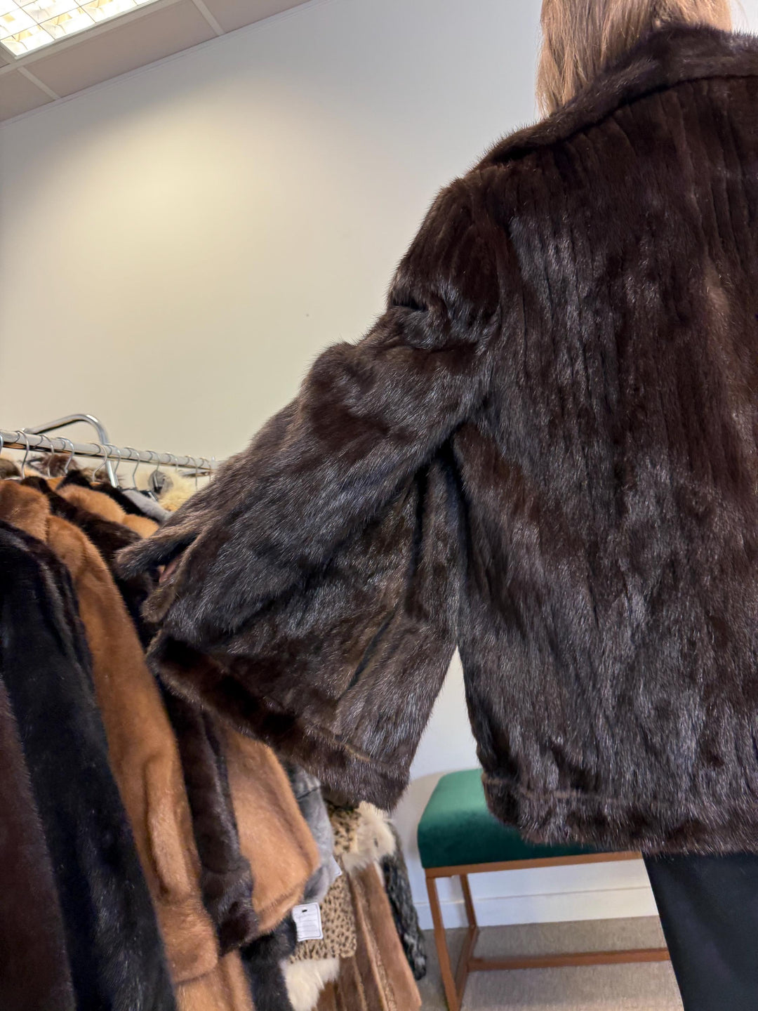 Mink Fur Jacket, L/XL Size, Brown Mink Fur, Real Fur Jacket, Mink Jacket, Vintage Fur Jacket, Soft Thick Mink Jacket, Women's Fur Jacket