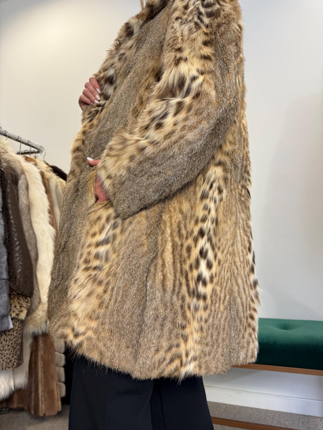 Lynx Fur Coat, XL Size, Vintage Fur Coat, Real Lynx Coat, Lynx Fur, Fur Coat, Real Fur Coat, Lynx Fur Coat, Lynx Coat, Women's Fur Coat