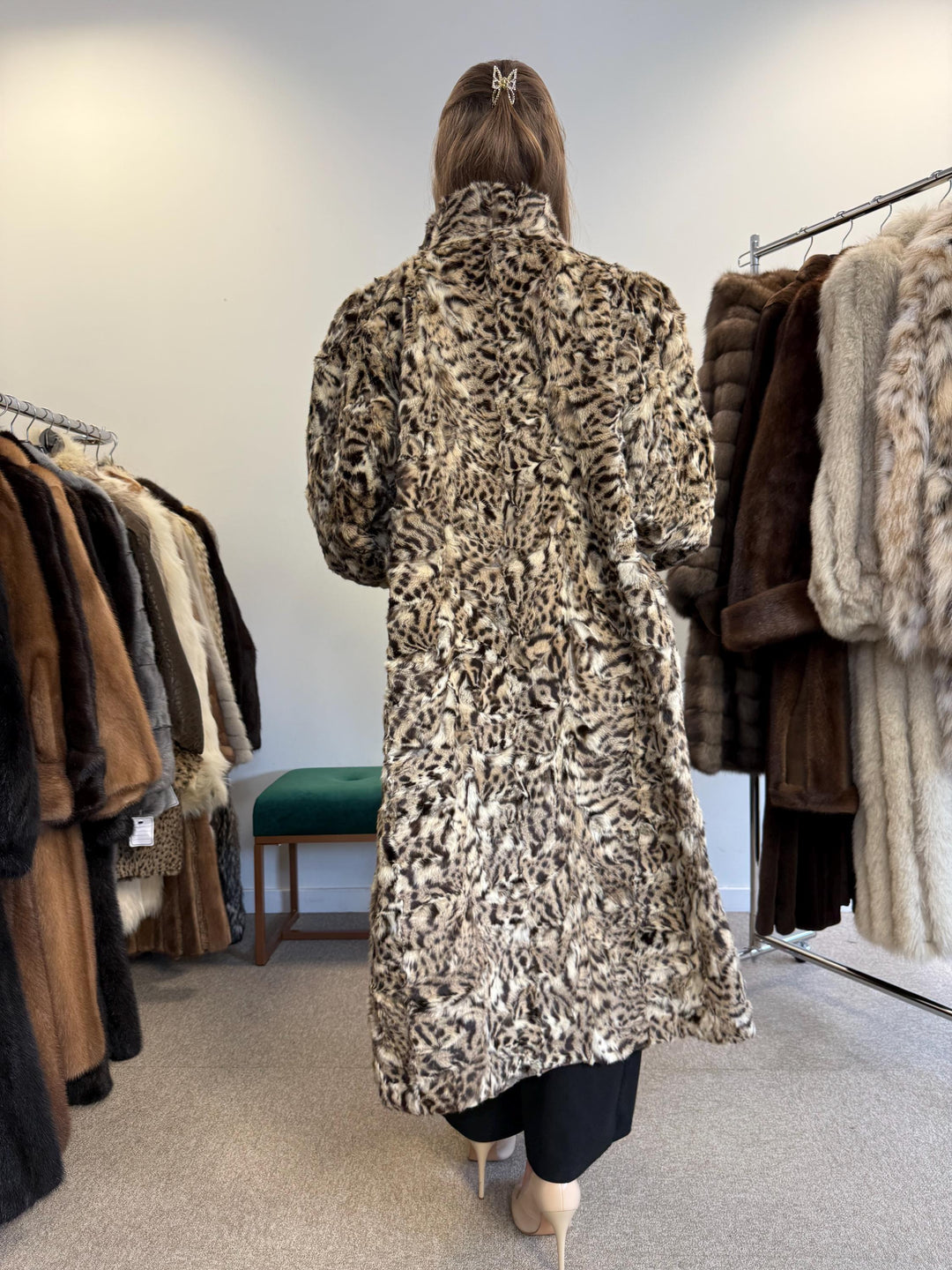 Lynx Fur Coat, XXL Size, Lynx Coat, Women's Fur Coat, Vintage Fur Coat, Real Lynx Coat, Lynx Fur, Long Fur Coat, Real Fur Coat, Lynx Fur
