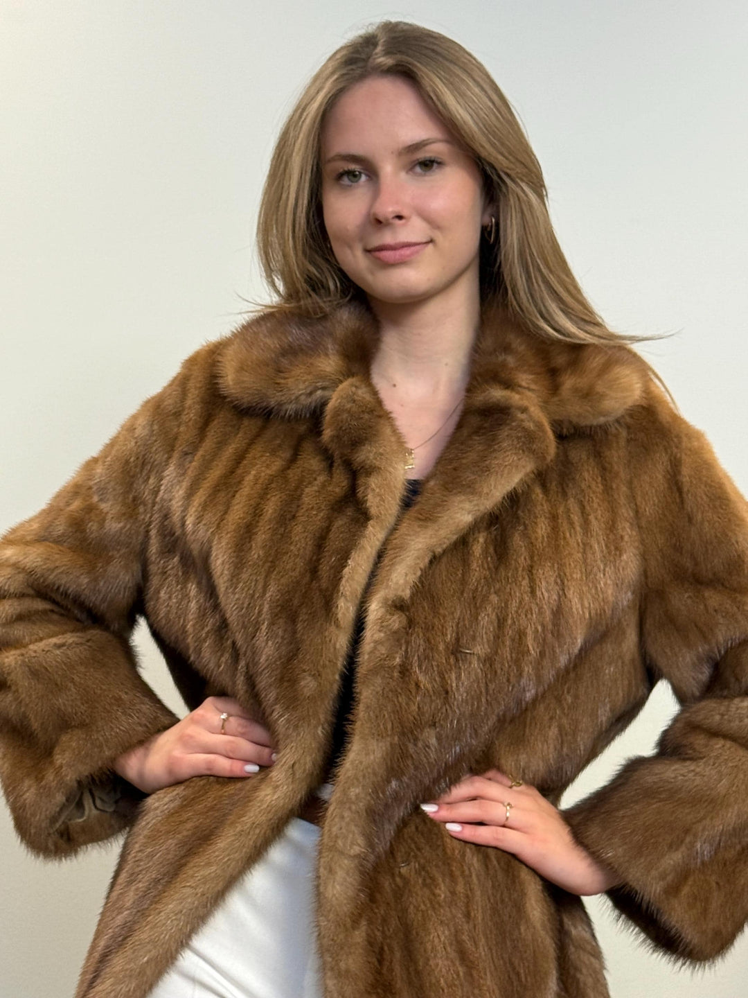 Long Pastel Mink Coat, Large Size, Real Fur Coat, Mink Coat, Brown Mink, Pastel Mink Fur Coat, Women's Fur Coat, Thick Fur Coat, Soft Fur