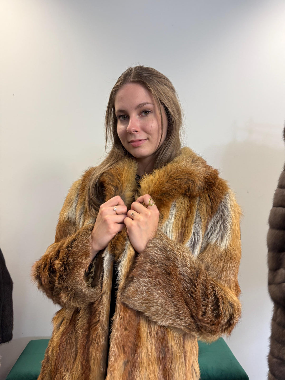 Long Red Fox Fur Coat, Small Size, Red Fox Fur Coat, Fox Fur Coat, Real Fox Fur Coat, Vintage Fur Coat, Red Fox Fur Jacket, Canadian Fox Fur