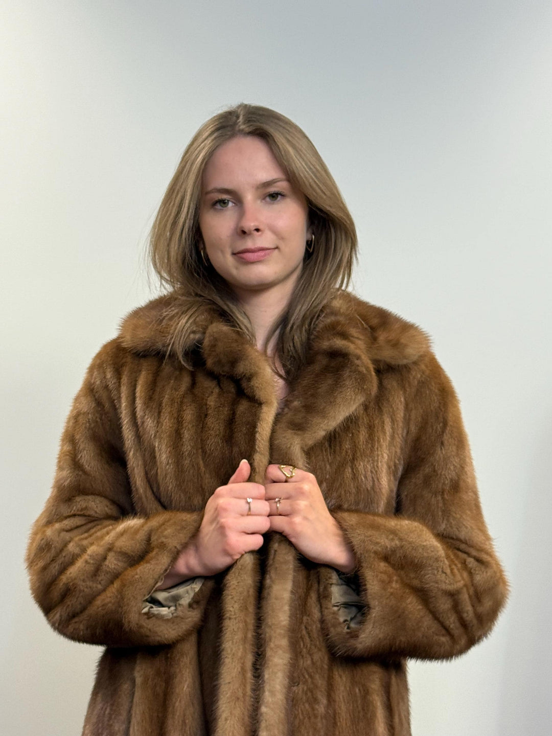 Long Pastel Mink Coat, Large Size, Real Fur Coat, Mink Coat, Brown Mink, Pastel Mink Fur Coat, Women's Fur Coat, Thick Fur Coat, Soft Fur