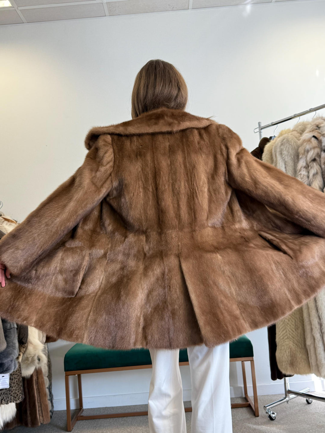 Medium Pastel Mink Jacket, Mink Fur Jacket, Pastel Mink Jacket, Women's Fur Coat, Vintage Fur Coat, Real Fur Jacket, Real Mink Fur Jacket