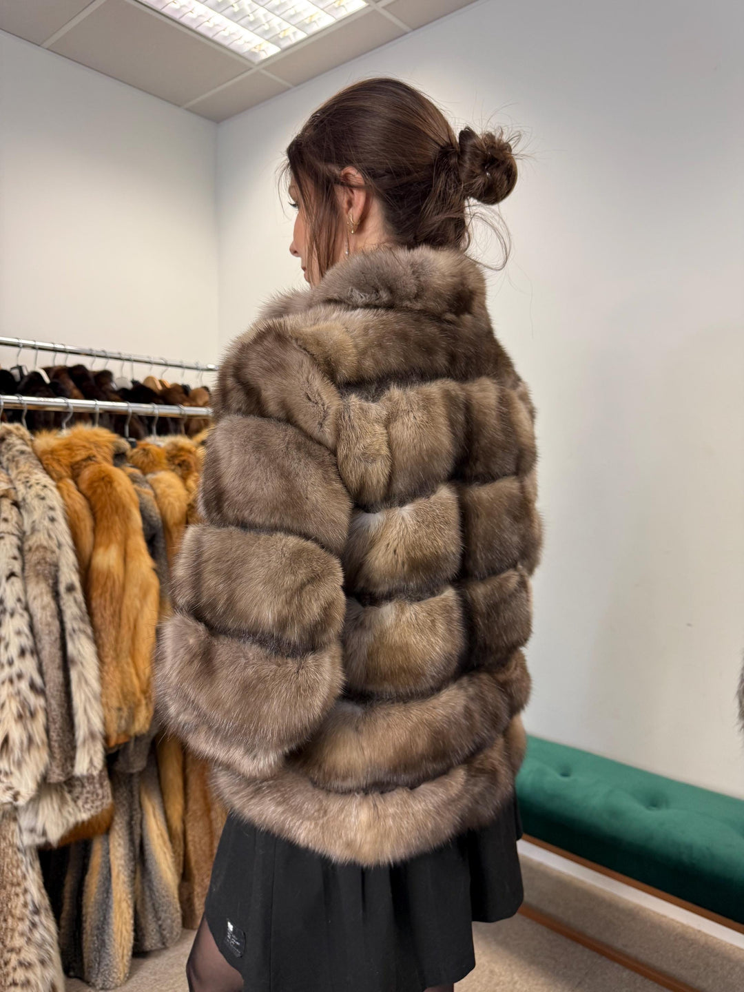 Handmade Sable Fur Jacket - Medium Size, Crafted with Premium Sable  Fur Pieces for a Unique and Luxurious Fashion Statement, Sable Fur