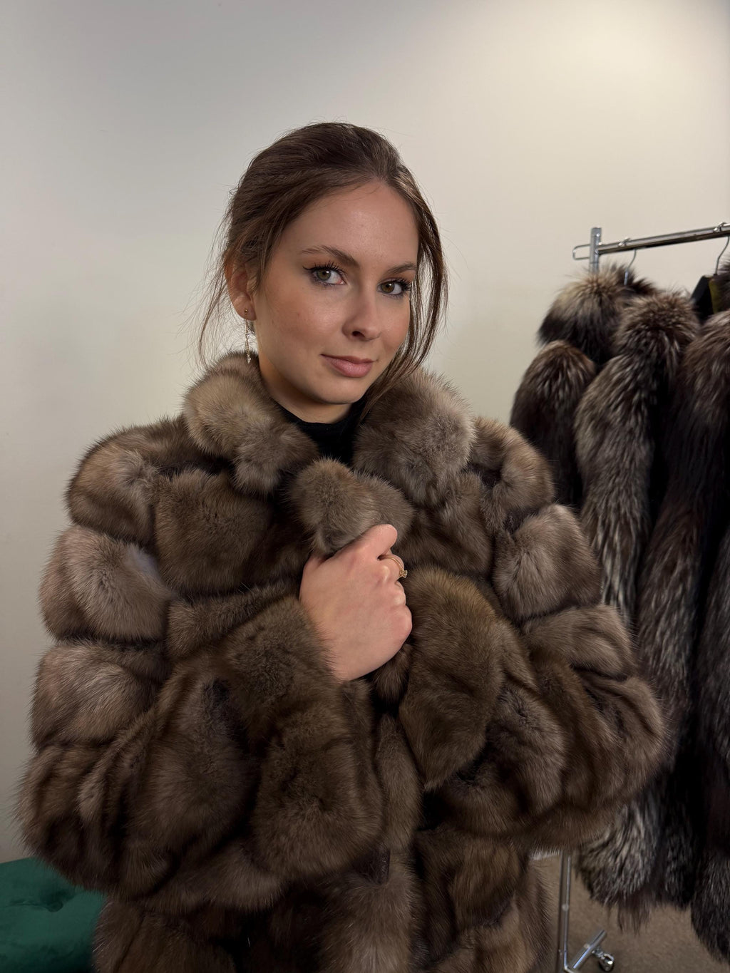 Handmade Sable Fur Jacket - Medium Size, Crafted with Premium Sable  Fur Pieces for a Unique and Luxurious Fashion Statement, Sable Fur