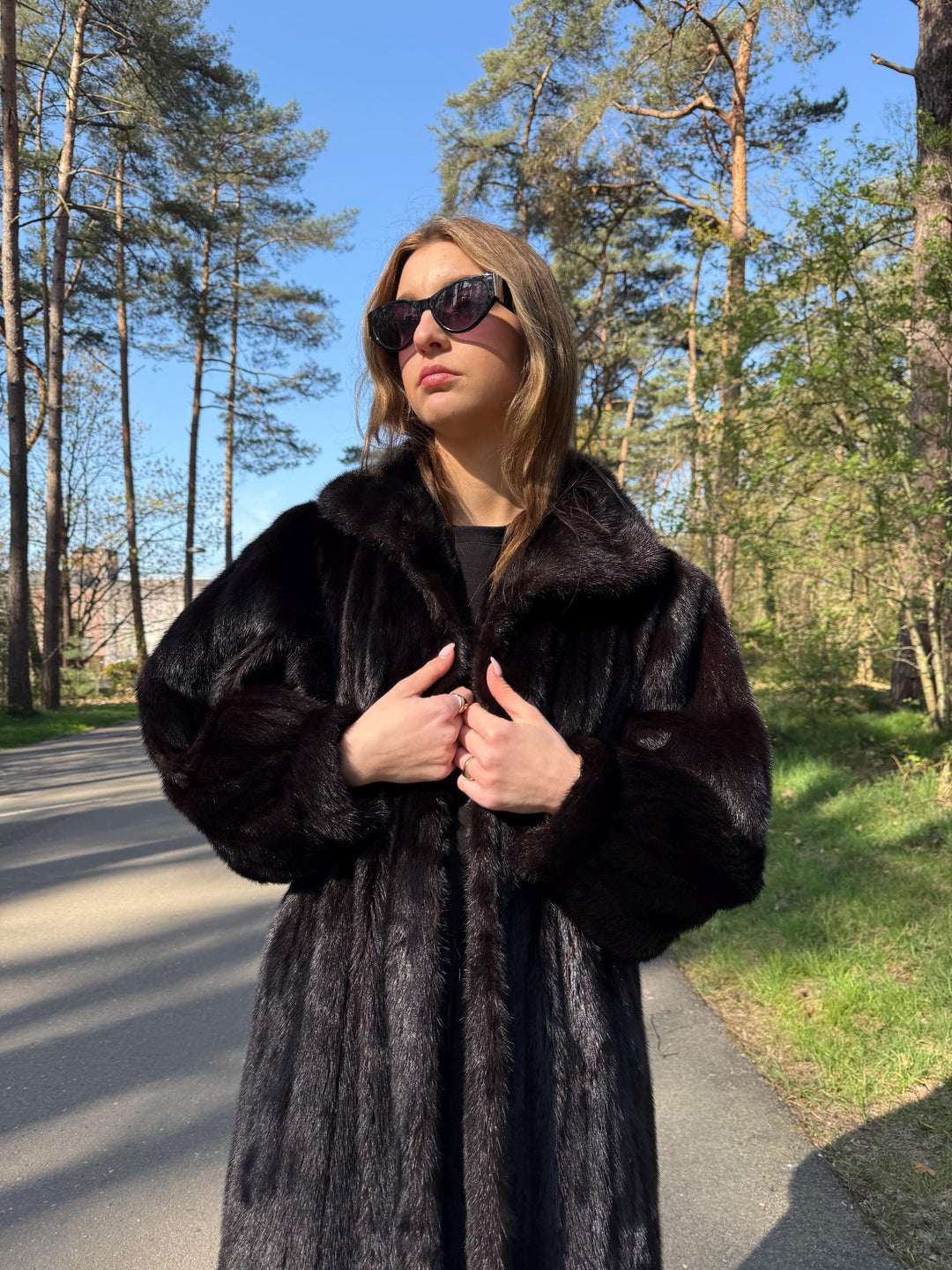 XL Dark Brown Mink Coat, Full Length Coat, Rare Find Vintage Style, Soft and Thick Mink Fur, High Quality Fur, Real Mink Coat, Vintage Coat