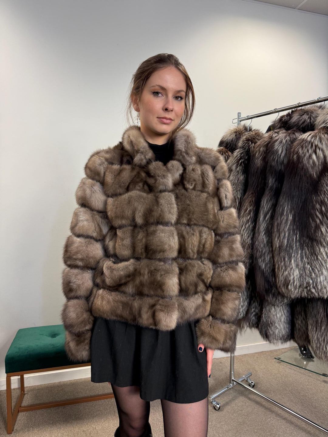 Handmade Sable Fur Jacket - Medium Size, Crafted with Premium Sable  Fur Pieces for a Unique and Luxurious Fashion Statement, Sable Fur