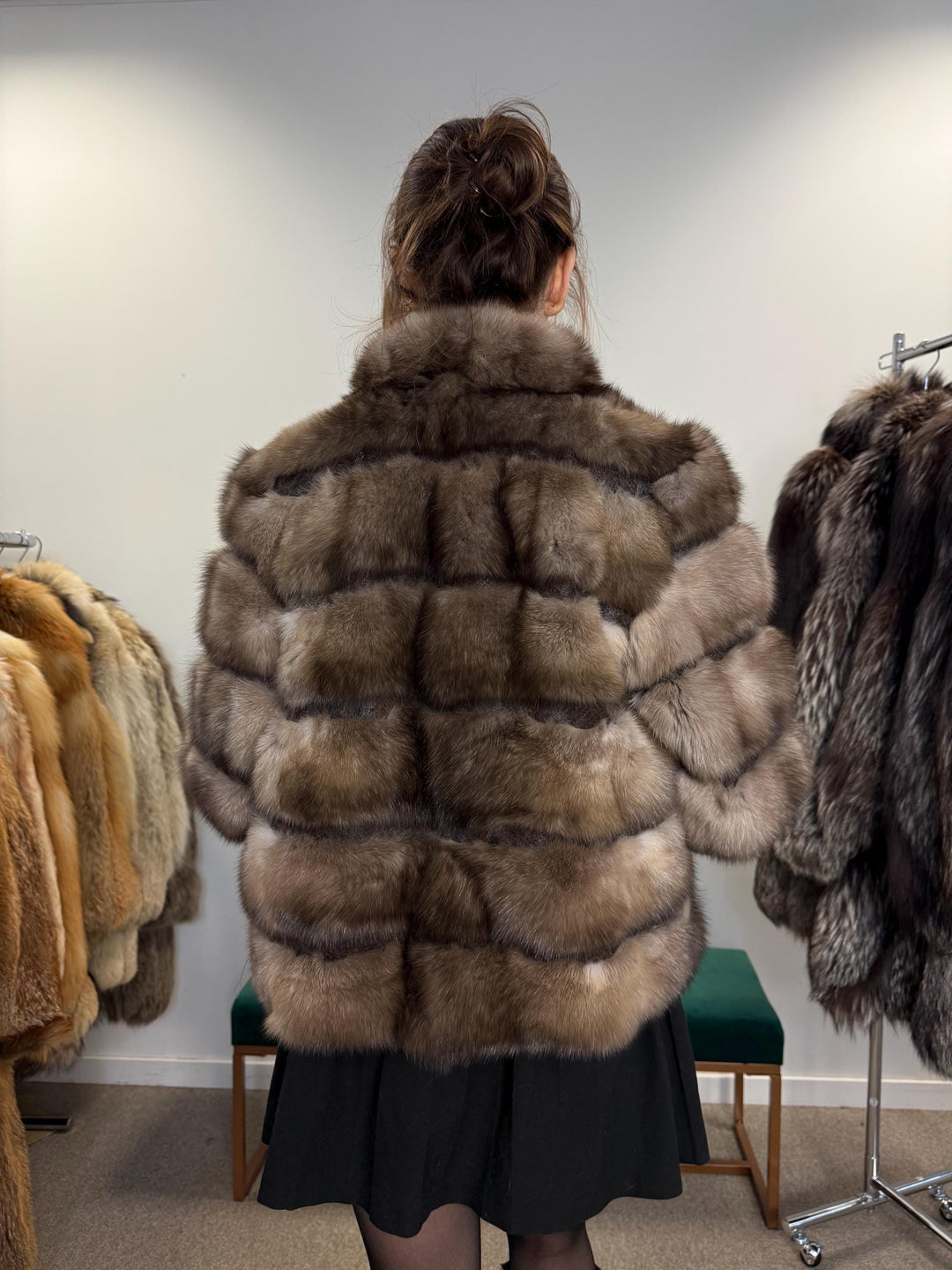 Handmade Sable Fur Jacket - Medium Size, Crafted with Premium Sable  Fur Pieces for a Unique and Luxurious Fashion Statement, Sable Fur