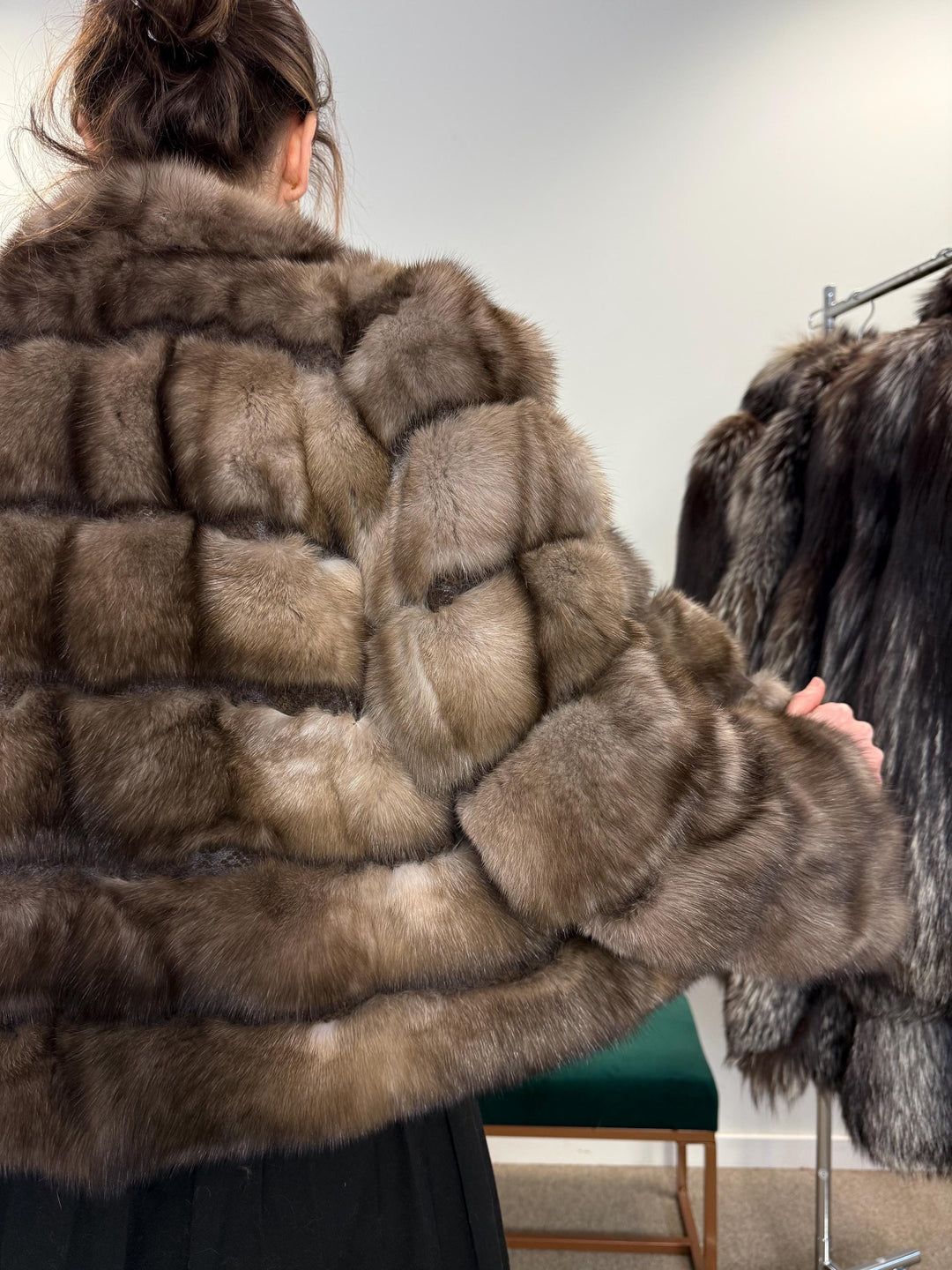 Handmade Sable Fur Jacket - Medium Size, Crafted with Premium Sable  Fur Pieces for a Unique and Luxurious Fashion Statement, Sable Fur