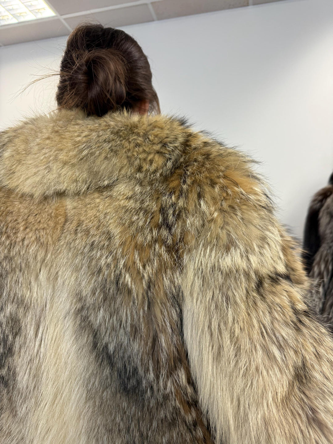 Coyote Fur Jacket, Small Size, Women's Fur Coat, Real Coyote Fur Coat, Coyote Coat Women, Vintage Fur Coat, Coyote Fur Coat, Real Fur Jacket