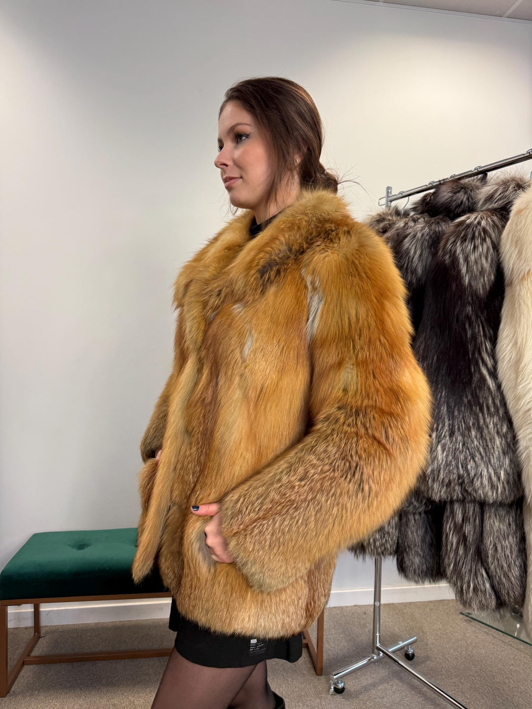 Red Fox Fur Jacket, Small Size, Red Fox Fur Coat, Fox Fur Jacket, Real Fox Fur Coat, Vintage Fur Coat, Red Fox Fur Jacket, Short Fur Coat