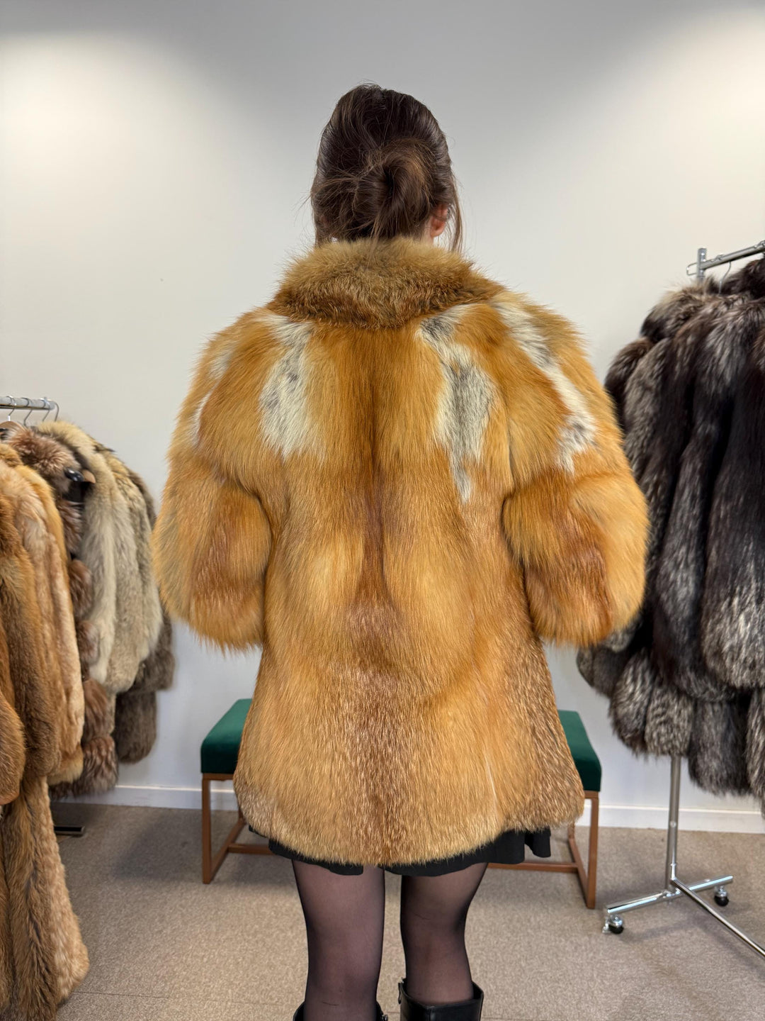 Red Fox Fur Jacket, Small Size, Red Fox Fur Coat, Fox Fur Jacket, Real Fox Fur Coat, Vintage Fur Coat, Red Fox Fur Jacket, Short Fur Coat